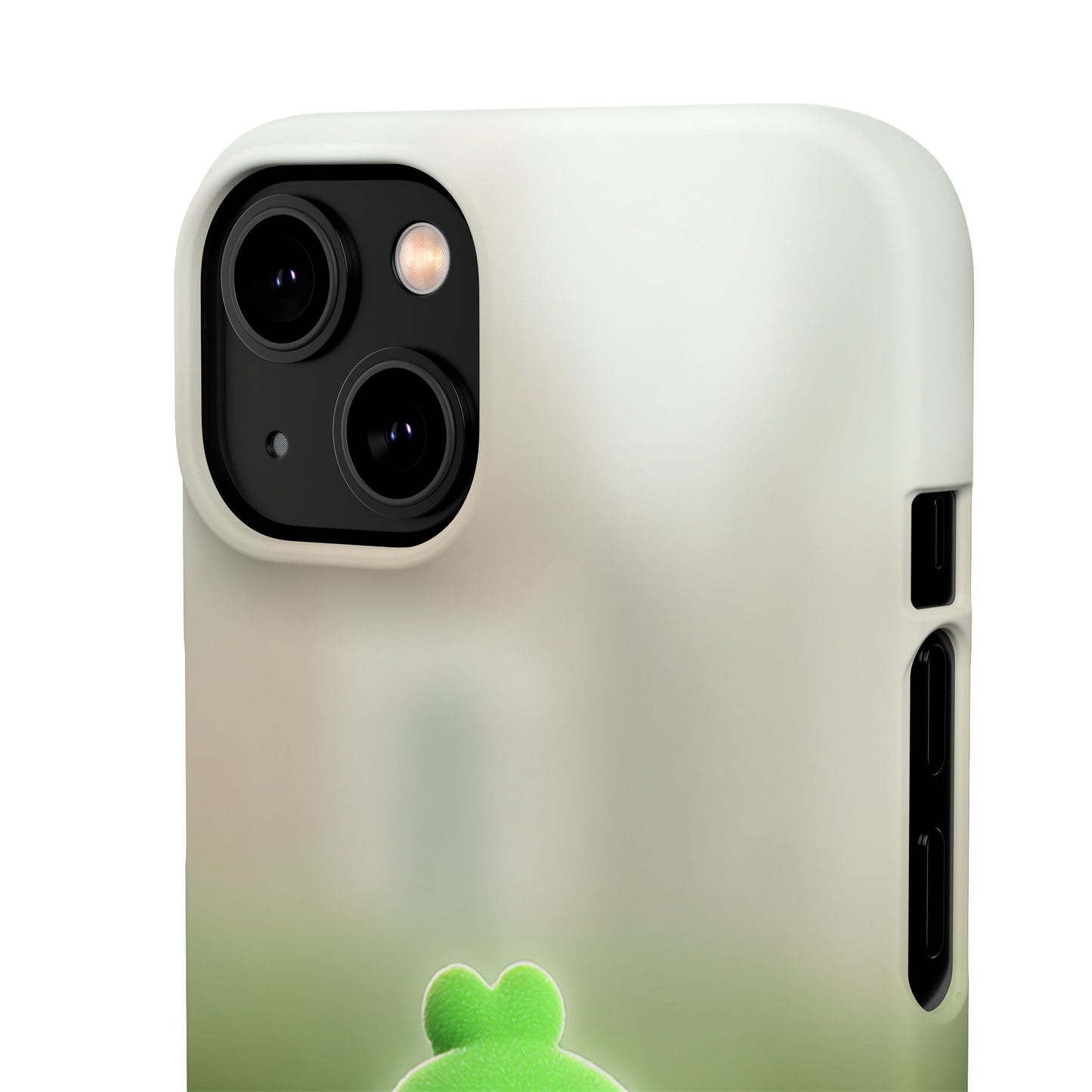 Cute Green Creature Phone Case, Snap Cases, Green Monster Phone Cover, Fun Phone Accessory, Playful Gift for Kids