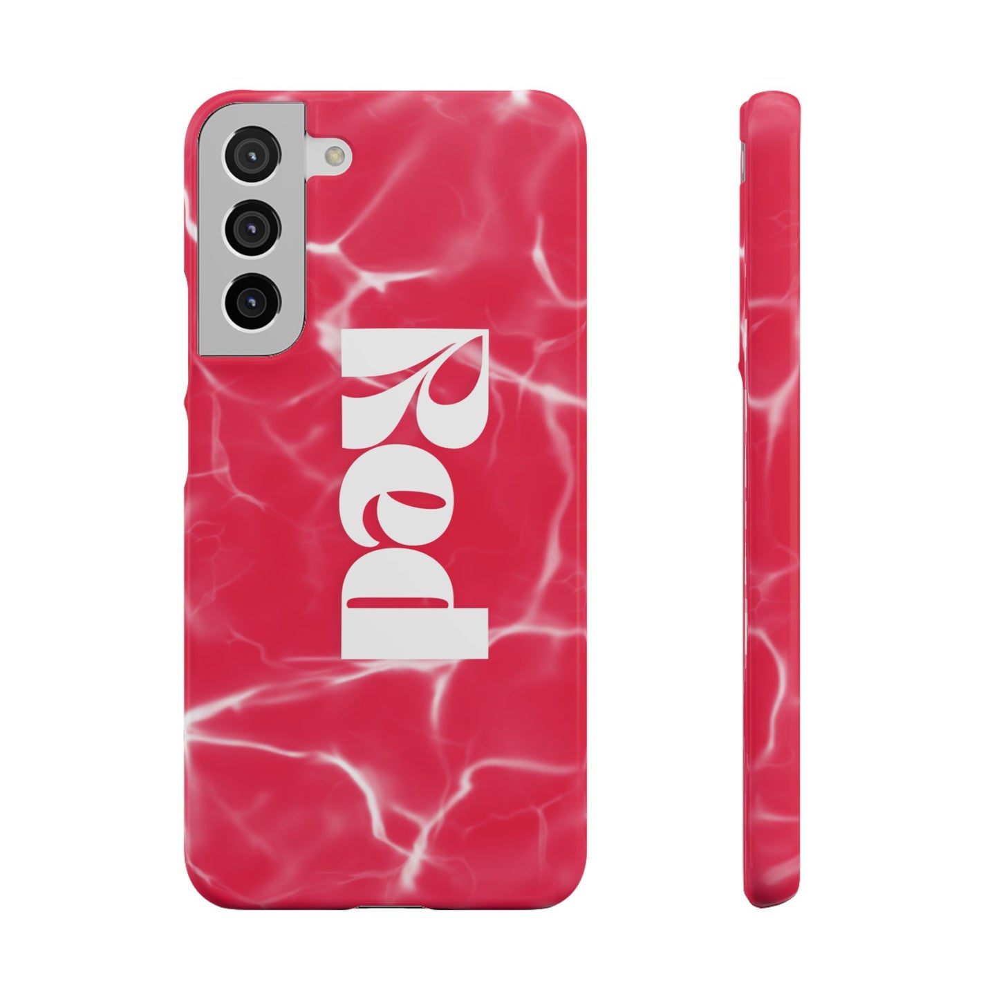 Vibrant Red Snap Case for iPhone, Trendy Phone Cover, Gift for Her, Summer Accessory, Stylish Tech Protection
