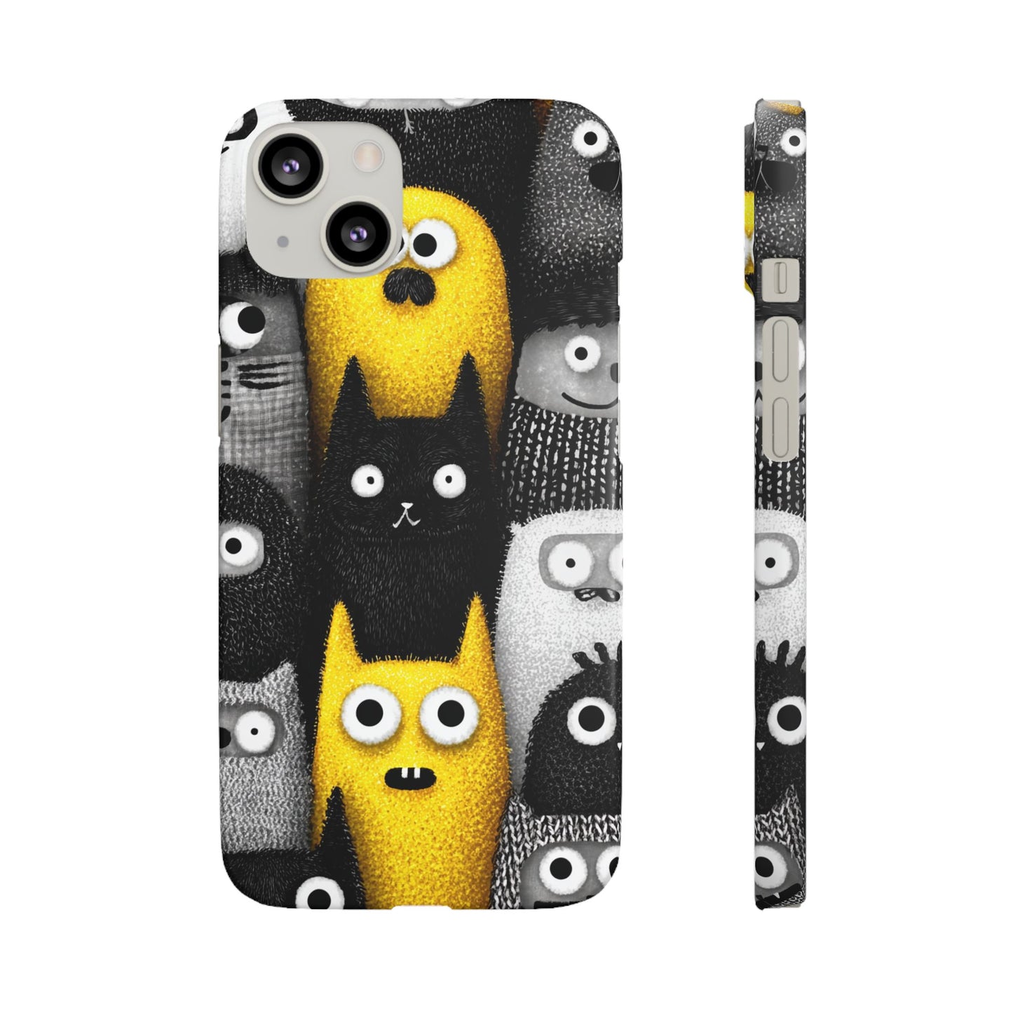 Colorful Character Snap Cases, Cute Phone Cover, Unique Gift for Kids, Fun Accessory, Perfect for Birthdays, Holidays