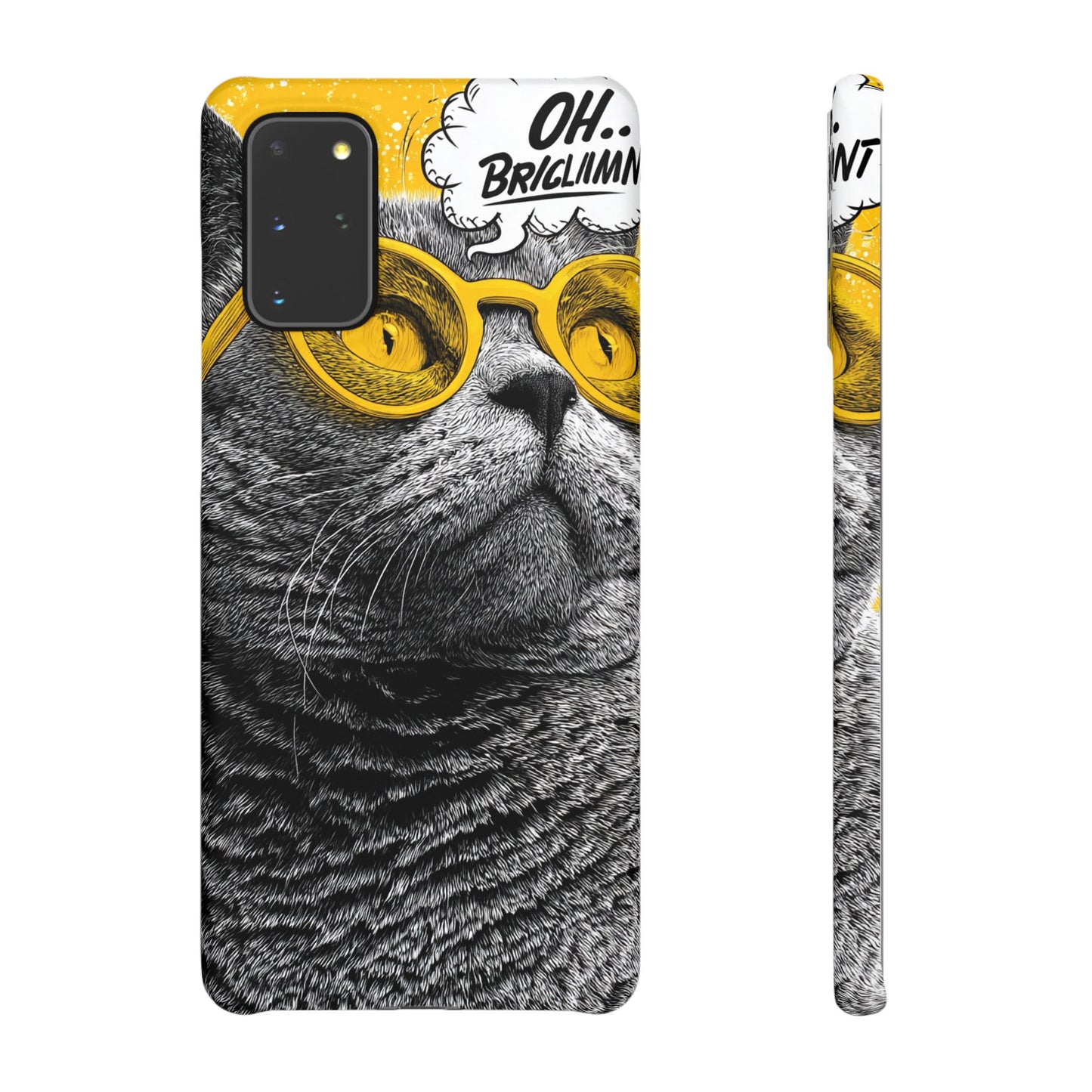 Playful Cat Snap Case - Quirky Phone Cover for Cat Lovers, Gift for Pet Enthusiasts, Funny Accessory for Any Occasion