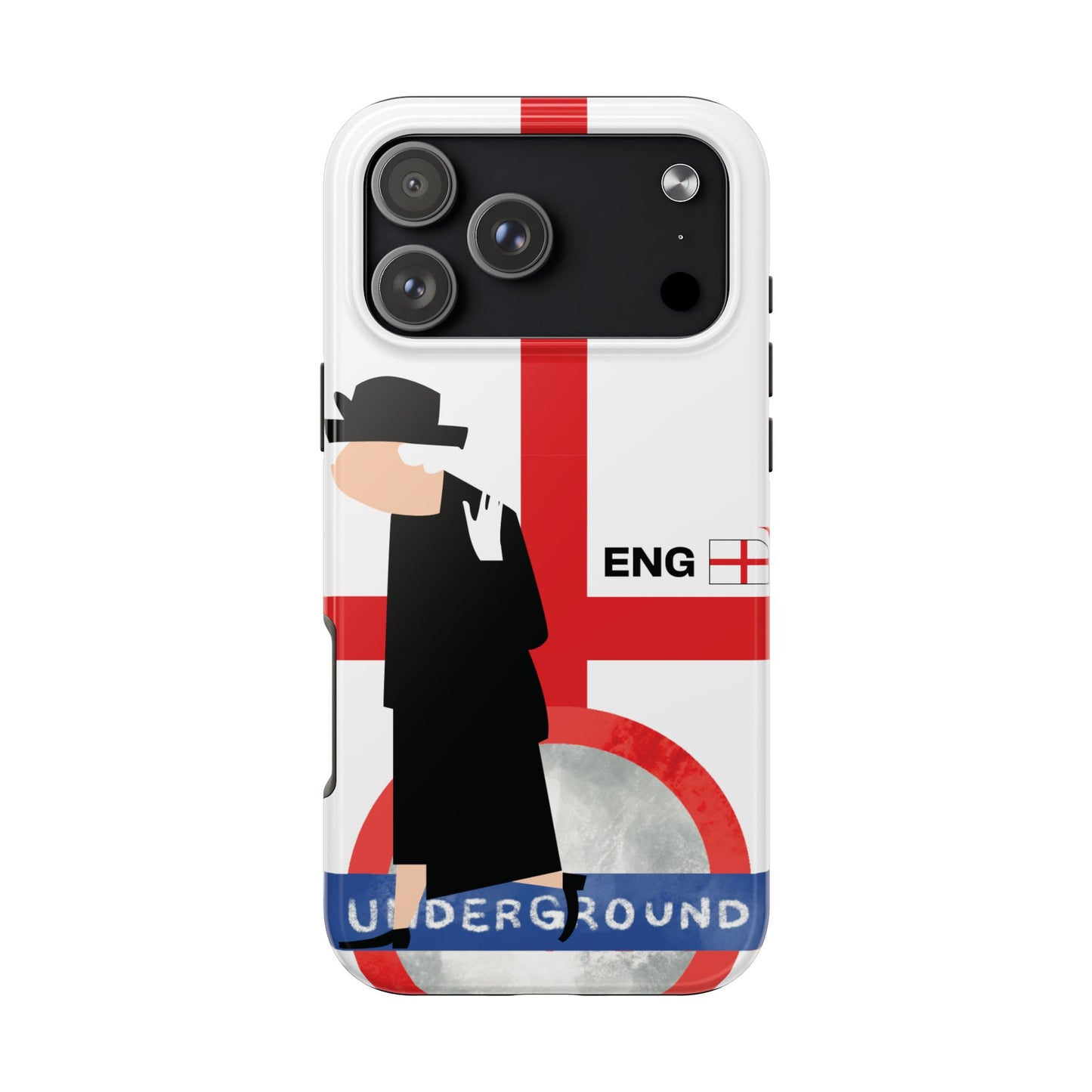 England World Cup Underground Tough Phone Case — Mod Retro London Tube Design