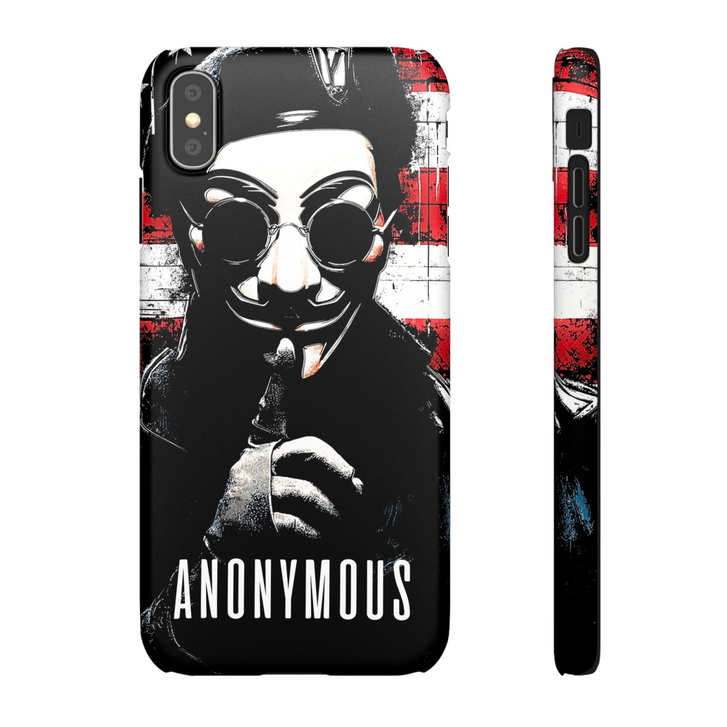 Anonimous & Guy Fawkes Art Snap Case and Protective Phone Cover For iPhone and Samsung
