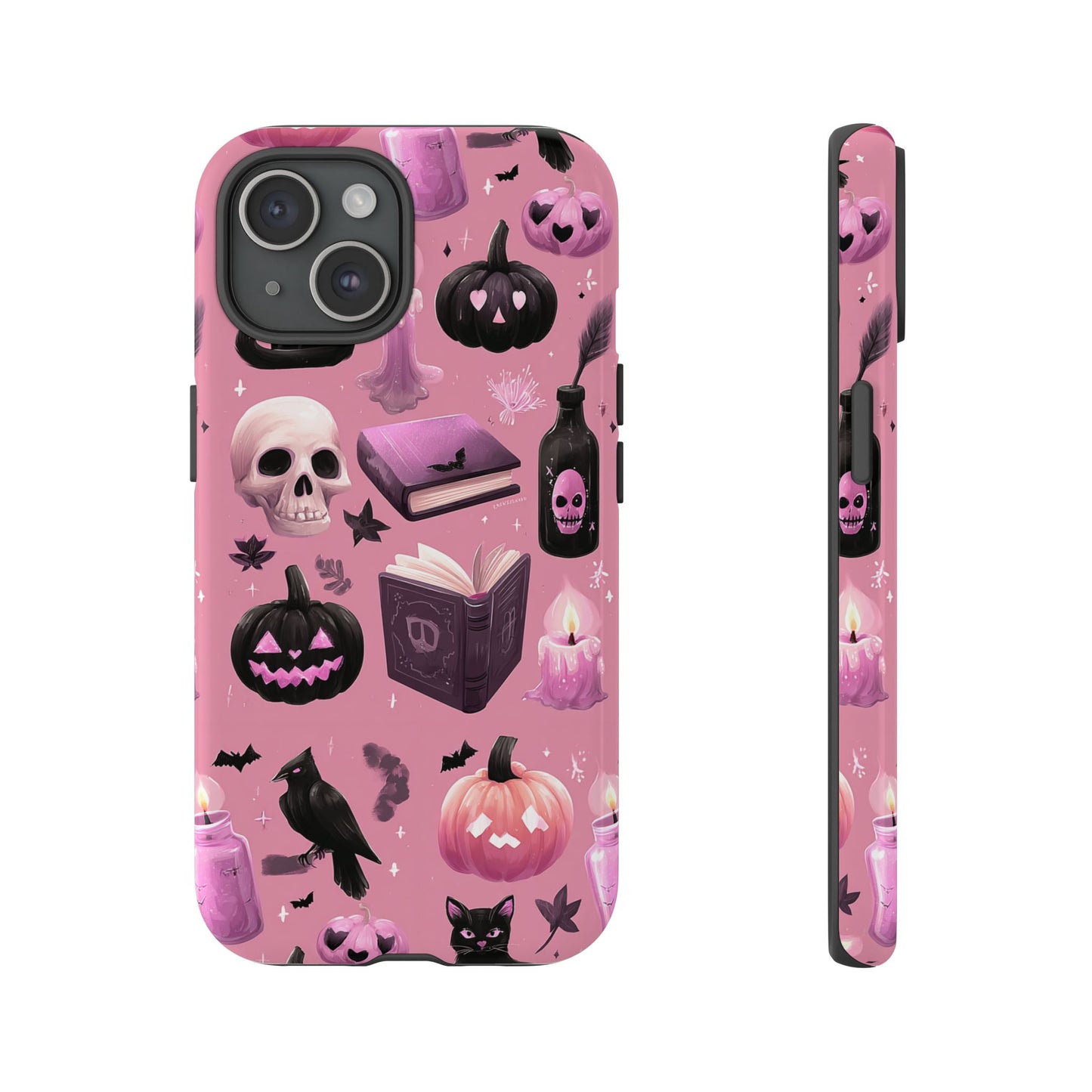 Spooky Phone Case - Halloween Design, Cute Costume Accessory, Fall Decor, Gift for Cat Lovers, Witchy Vibes, Trick or Treat