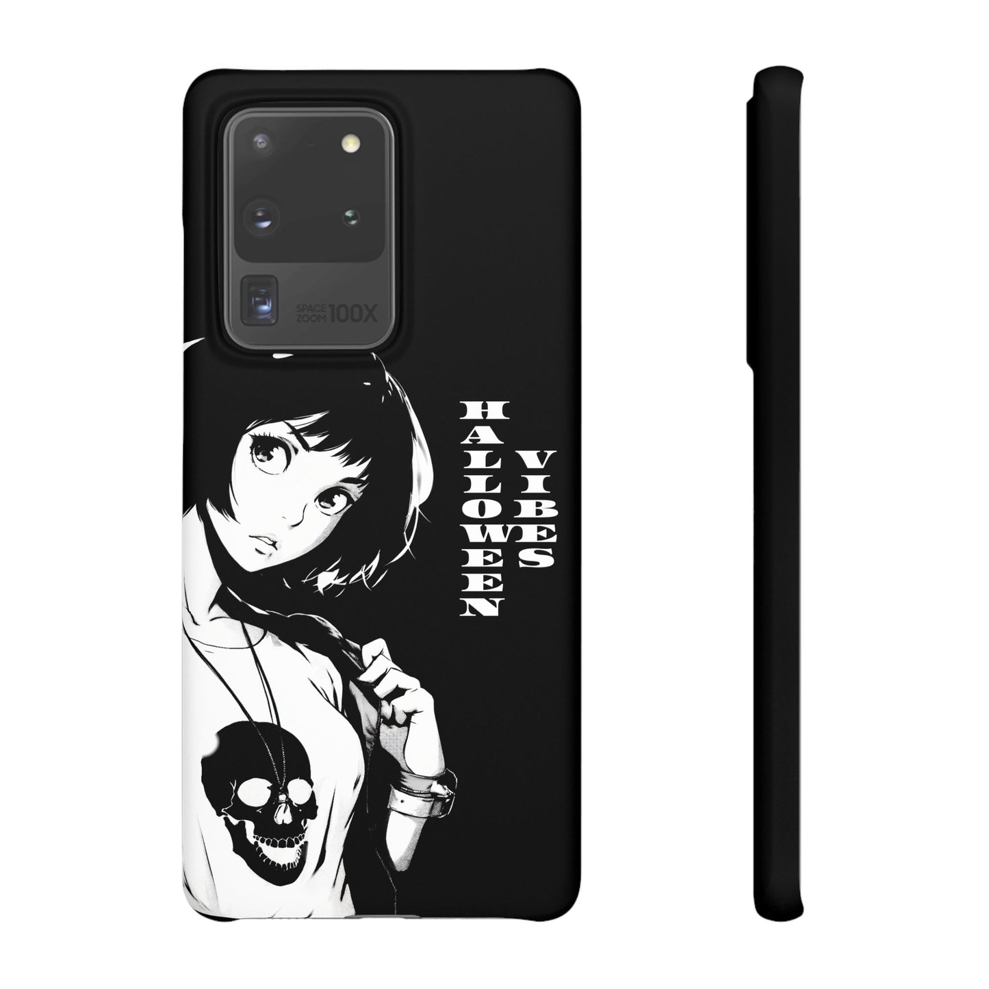 Halloween Vibes Snap Case Black and White Protective Phone Cover for iPhone and Samsung