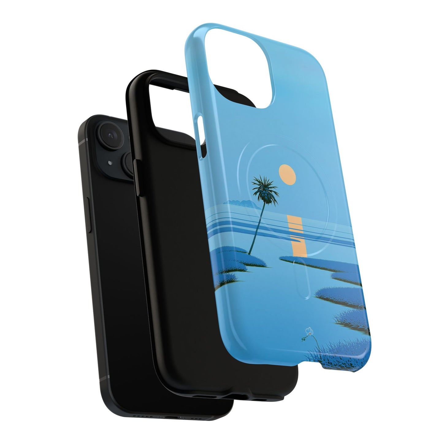 Tough Magnetic Case — Minimal Sunset Palm Phone Cover