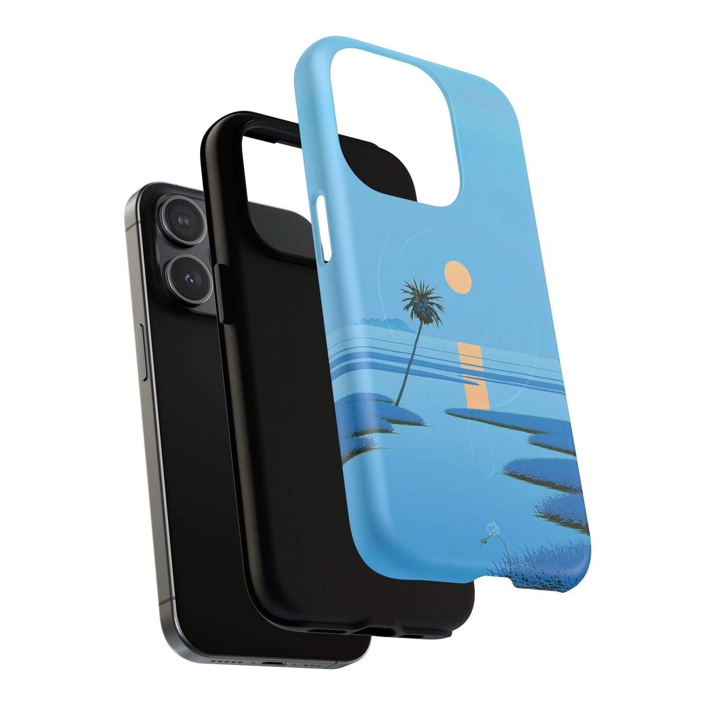 Tough Magnetic Case — Minimal Sunset Palm Phone Cover