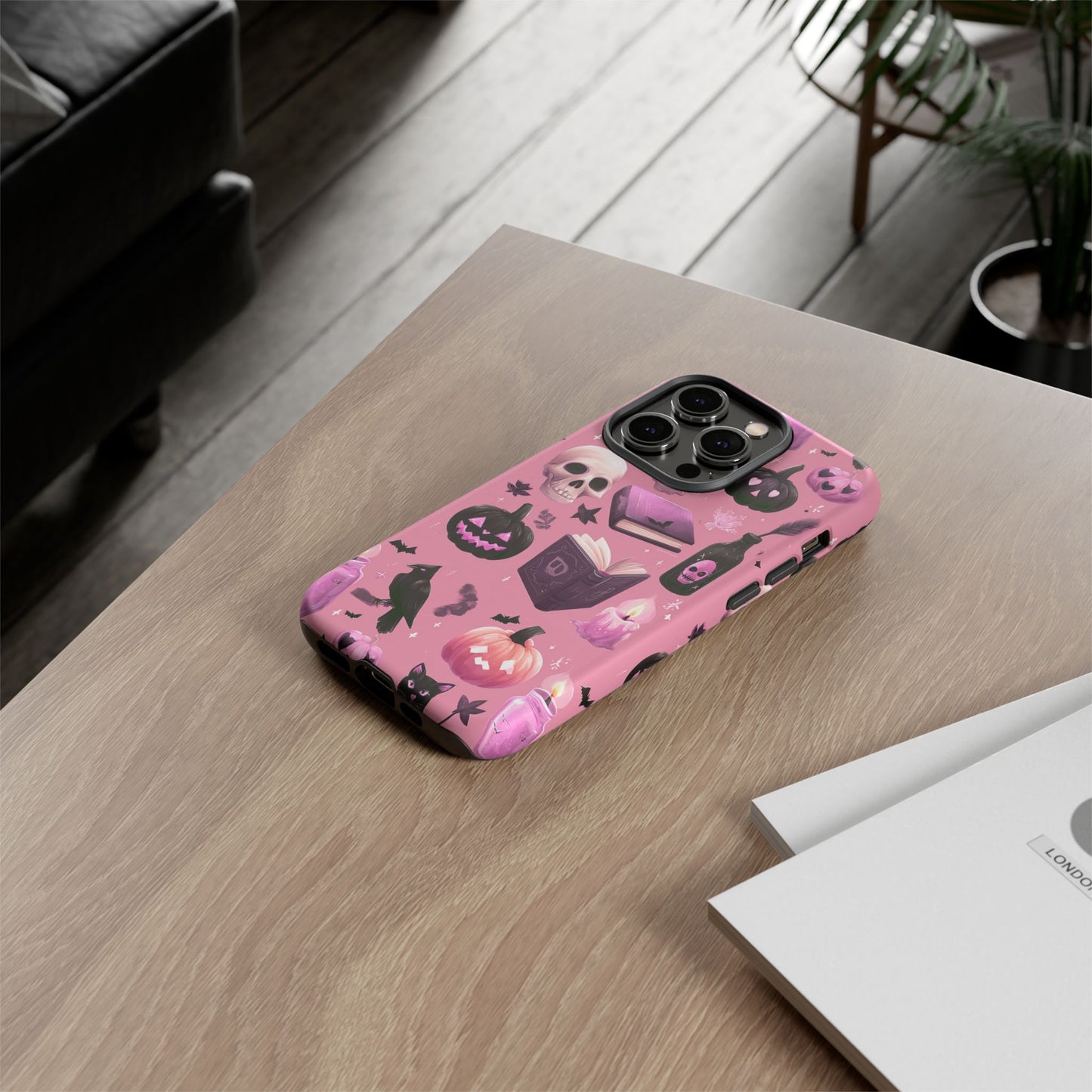 Spooky Phone Case - Halloween Design, Cute Costume Accessory, Fall Decor, Gift for Cat Lovers, Witchy Vibes, Trick or Treat
