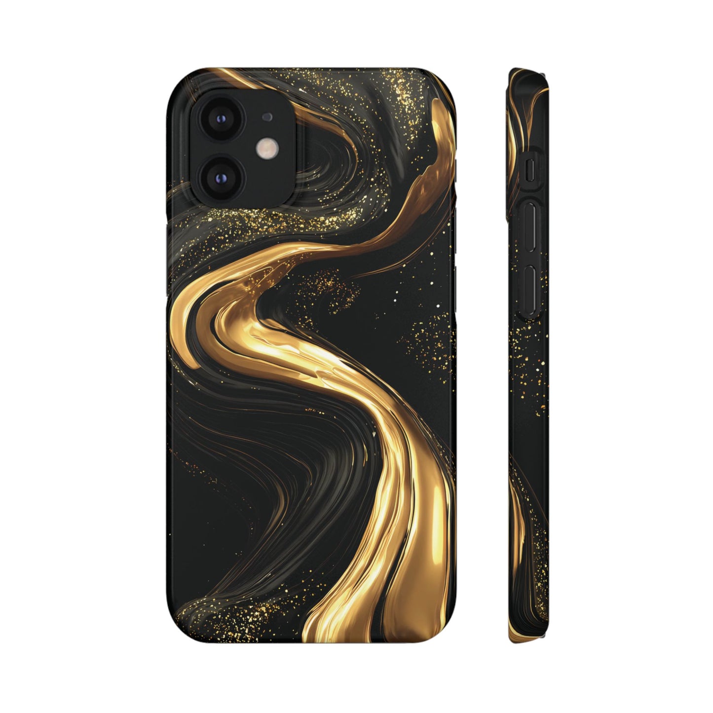 Elegant Gold Swirl Snap Case - Stylish Phone Cover, Modern Accessory, Gift for Her, Luxe Phone Case, Trendy Decor