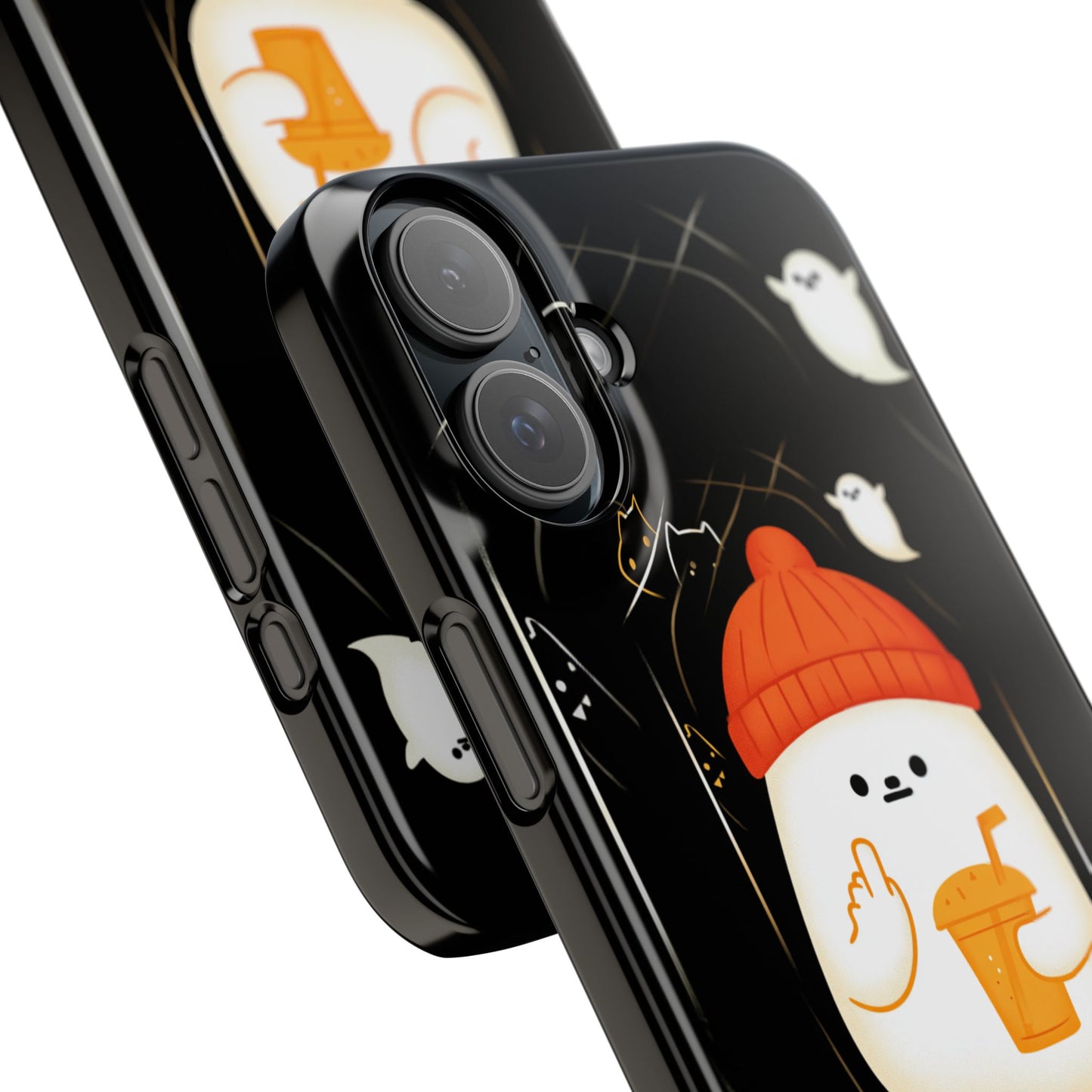 Spook You Halloween Ghost Snap Case Kawaii Protective Phone Cover for iPhone and Samsung