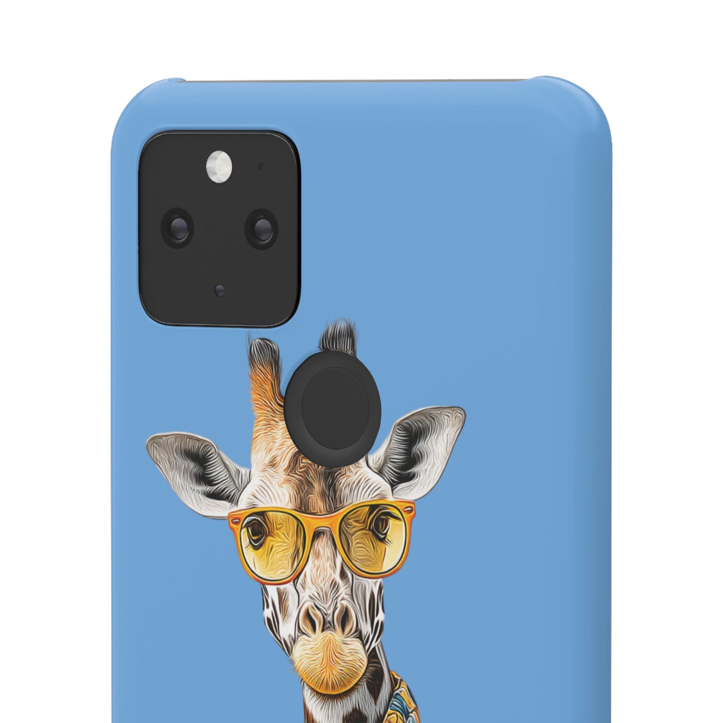Giraffe Blue Snap Case Phone Cover for Animal Lover Iphone and Samsung models