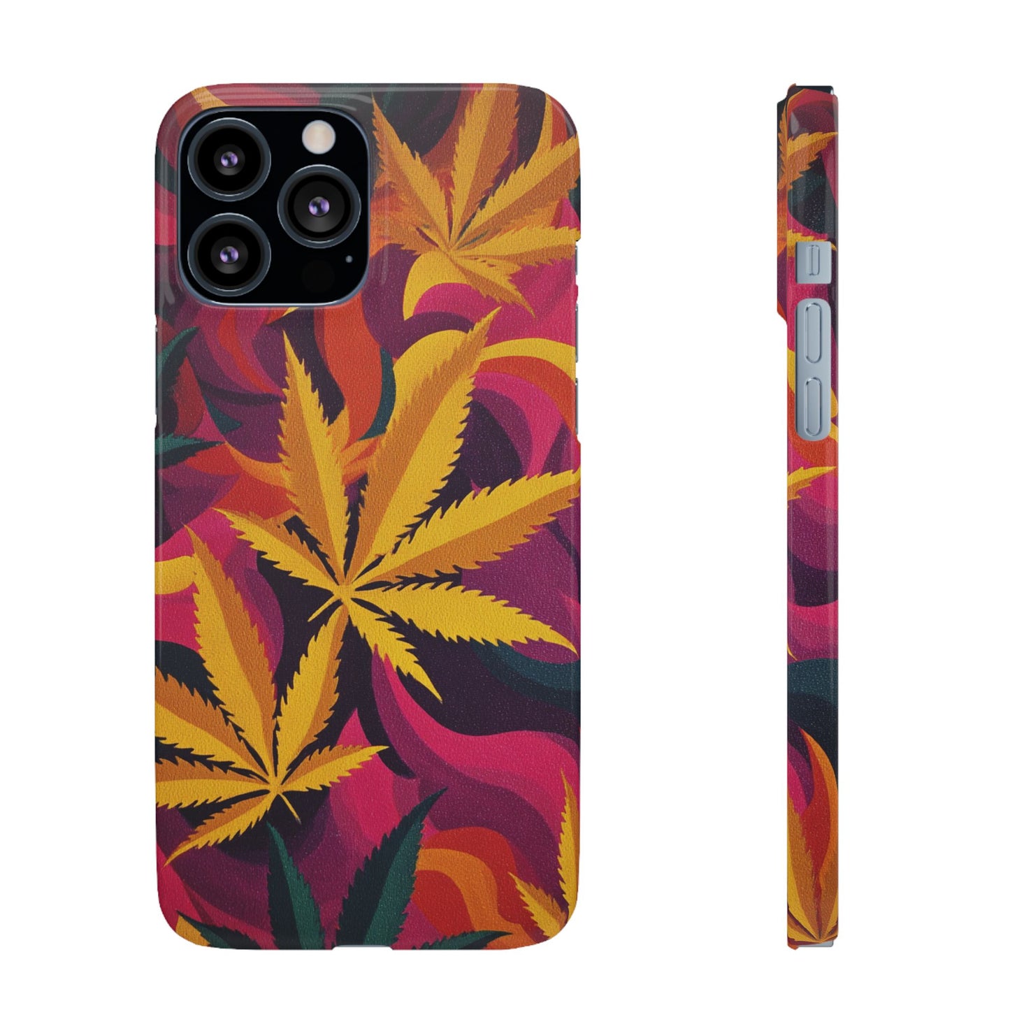 Autumn Vibe Cannabis Snap Case for IPhones and Samsungs Custom
