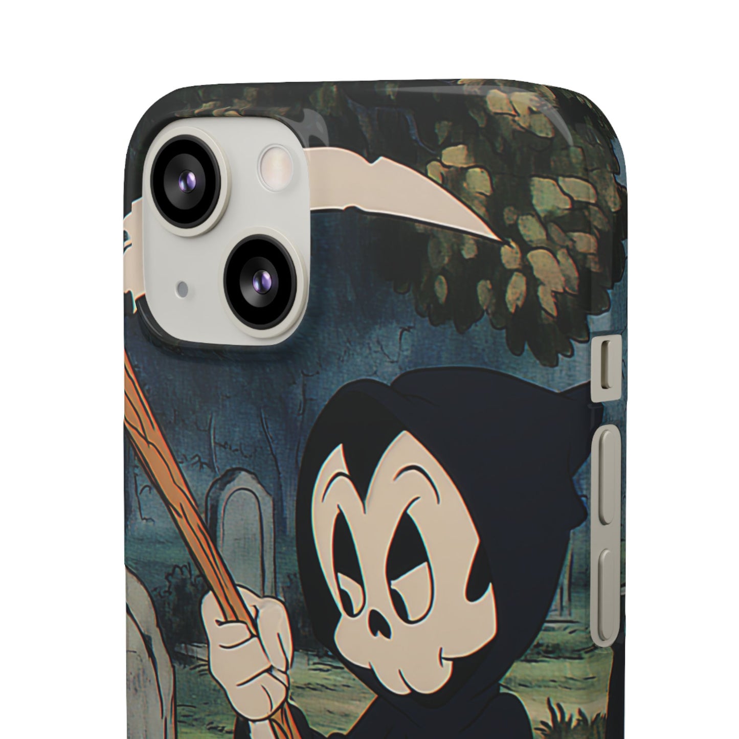 Grim Reaper Snap Case, Halloween Phone Case, Cute Death Phone Cover, Spooky Accessories, Unique Phone Protector