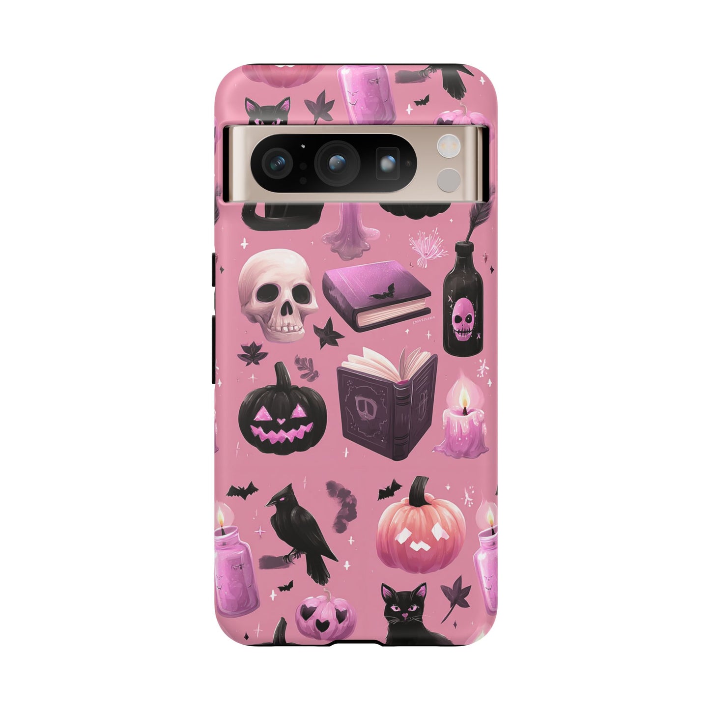 Spooky Phone Case - Halloween Design, Cute Costume Accessory, Fall Decor, Gift for Cat Lovers, Witchy Vibes, Trick or Treat