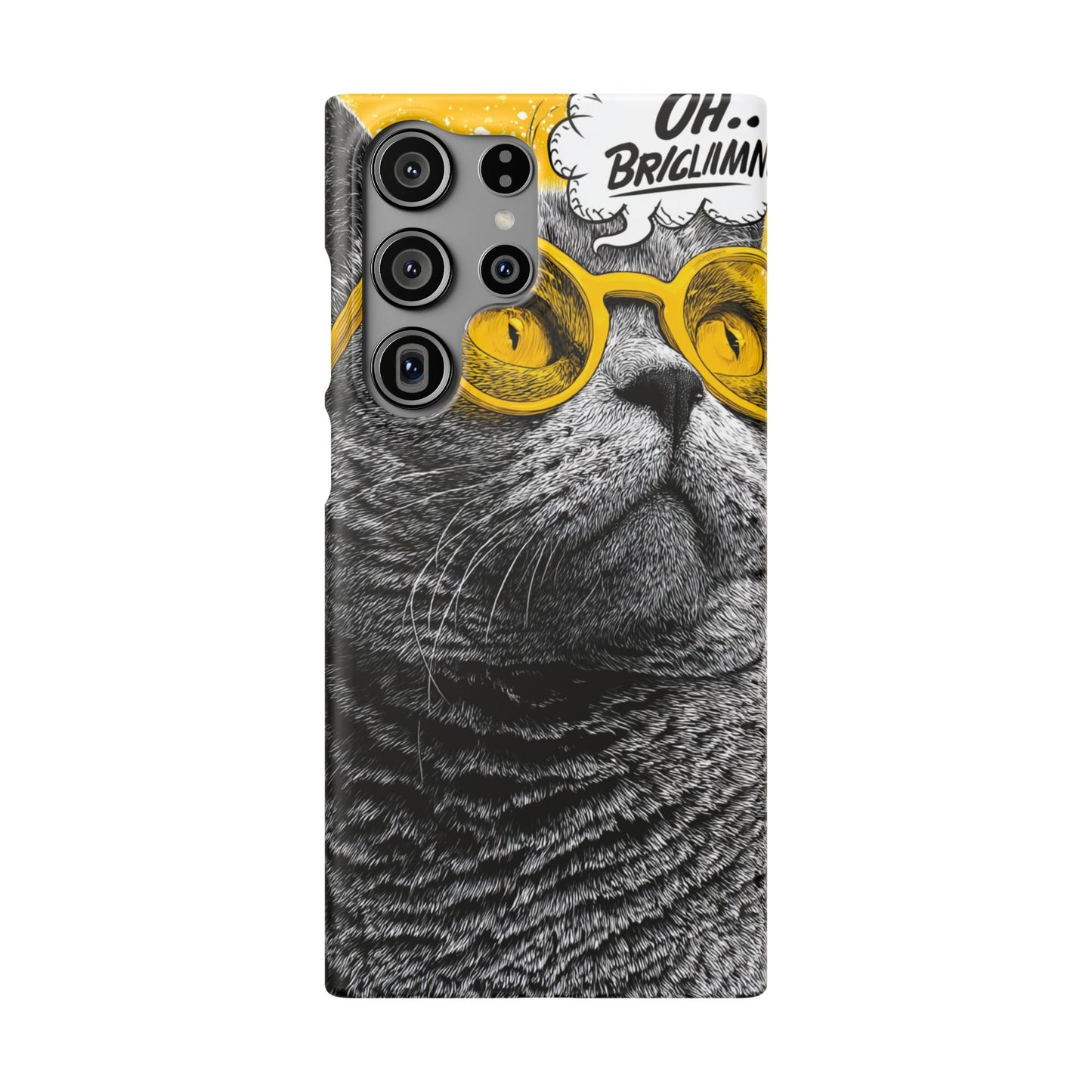 Playful Cat Snap Case - Quirky Phone Cover for Cat Lovers, Gift for Pet Enthusiasts, Funny Accessory for Any Occasion