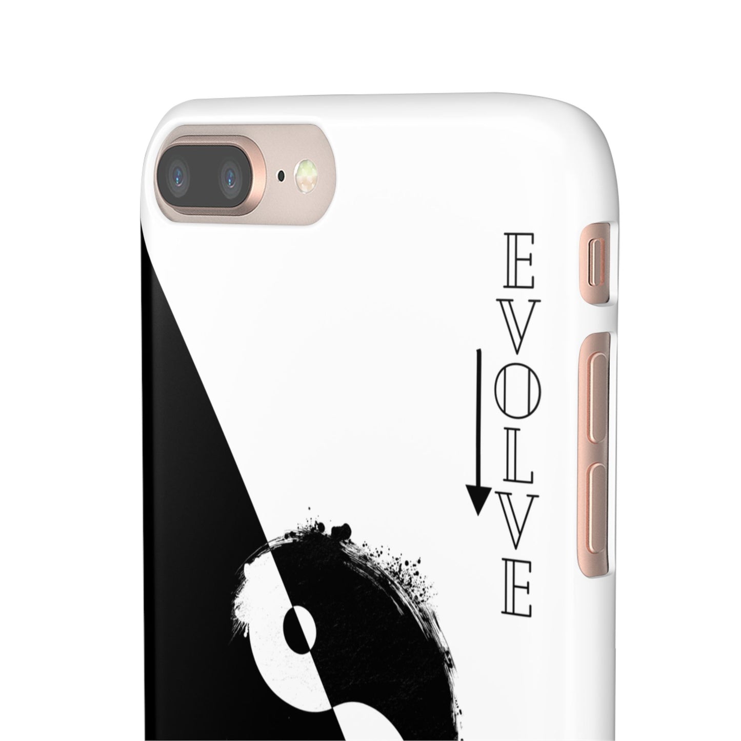 Yin Yang Evolve Black and White Snap Case Cover for iPhone and Samsung