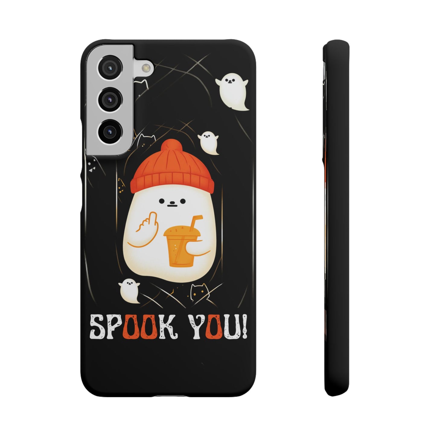 Spook You Halloween Ghost Snap Case Kawaii Protective Phone Cover for iPhone and Samsung