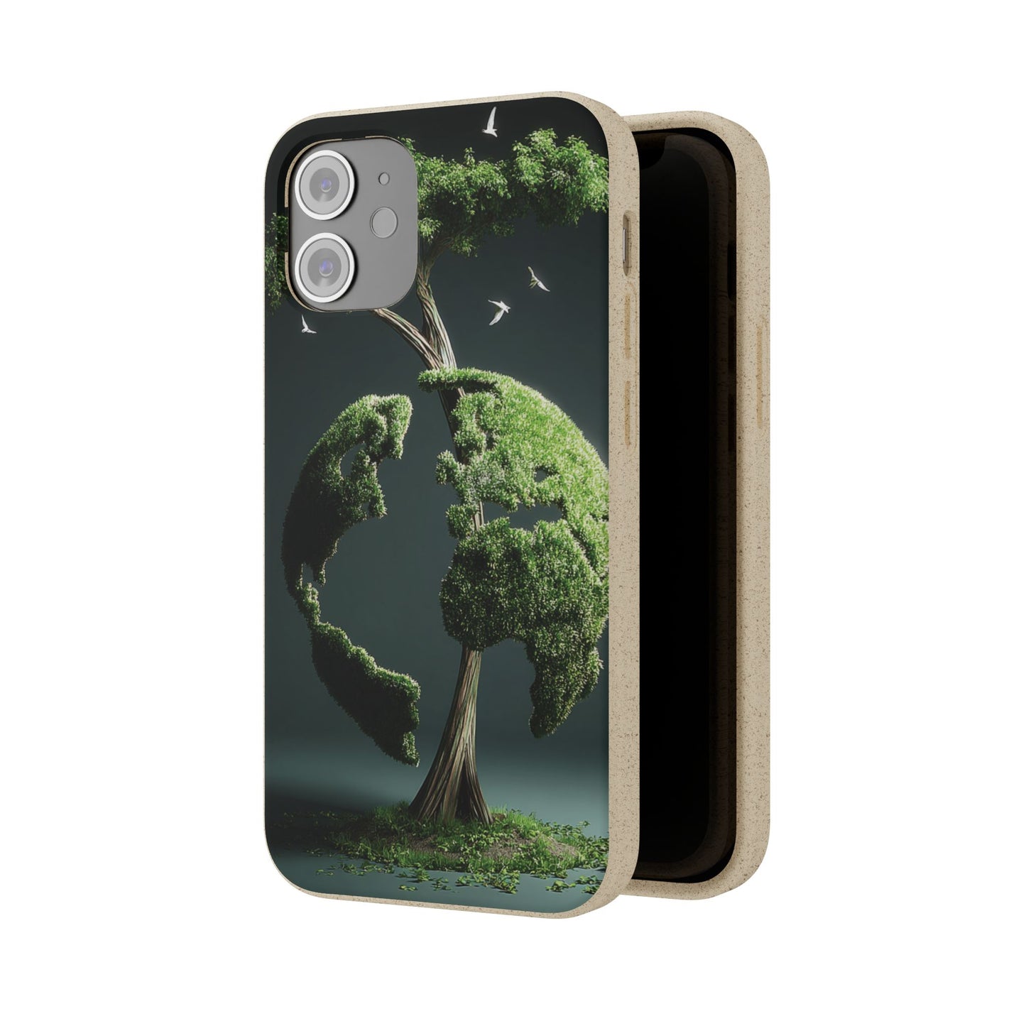 Eco-Friendly Phone Case with Nature Design, Sustainable iPhone Cover, Biodegradable Cellphone Accessories, Green Earth Gift, Earth Day [...]