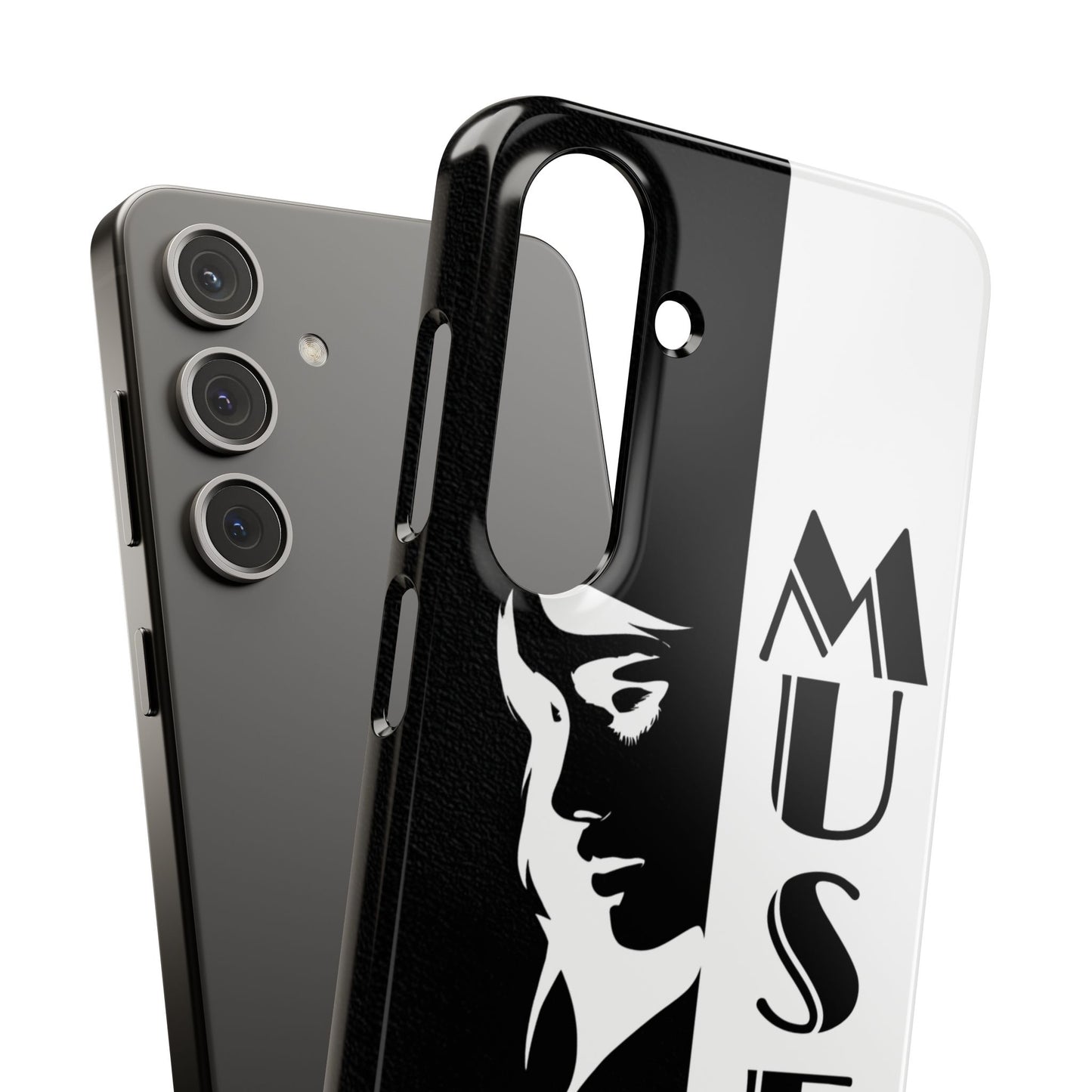 Black And White Bold Muse Snap Case Cover for iPhone and Samsung