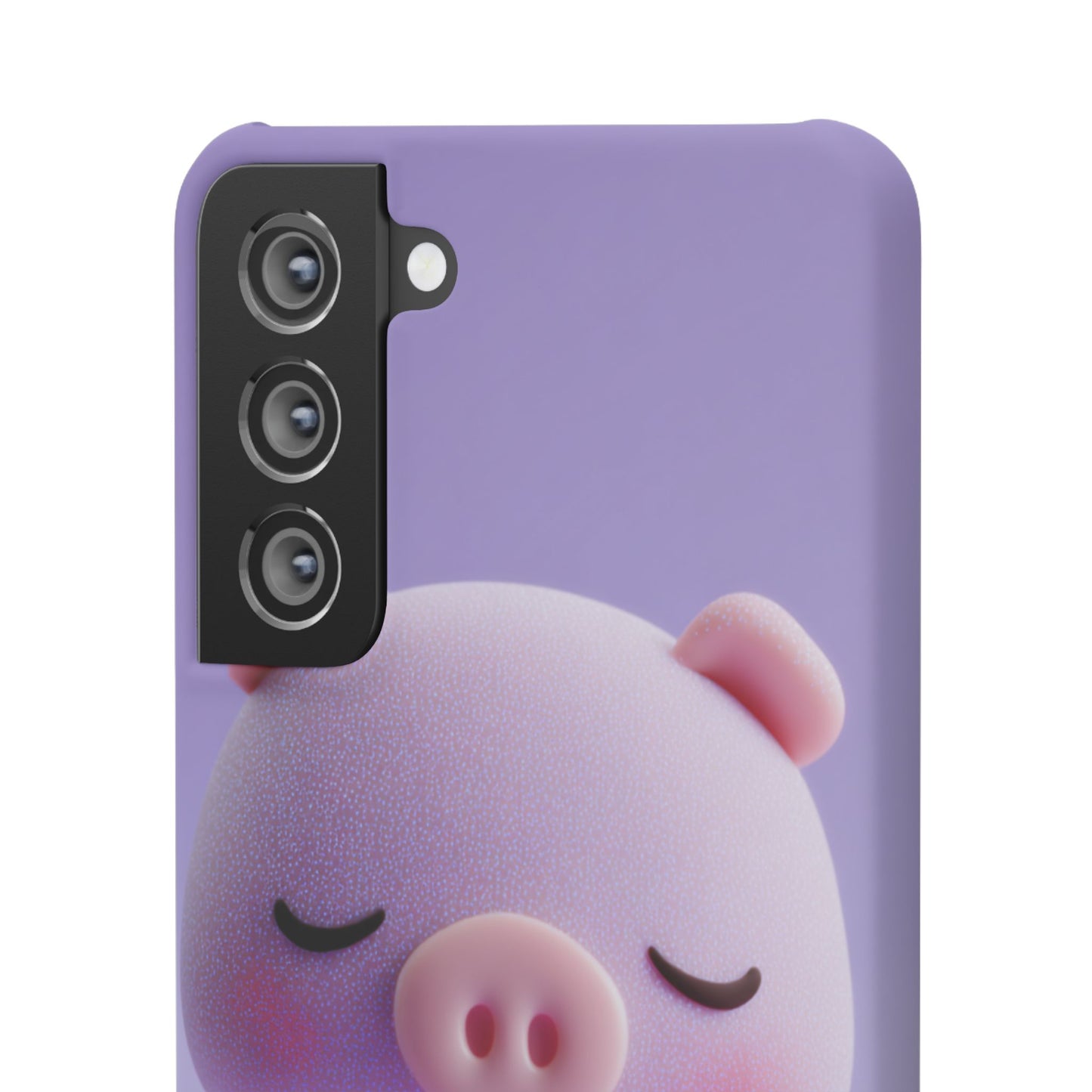 Cute Pig Snap Case for iPhone, Animal Lovers Phone Cover, Kawaii Aesthetic Accessory, Birthday Gift, Unique Phone Protection