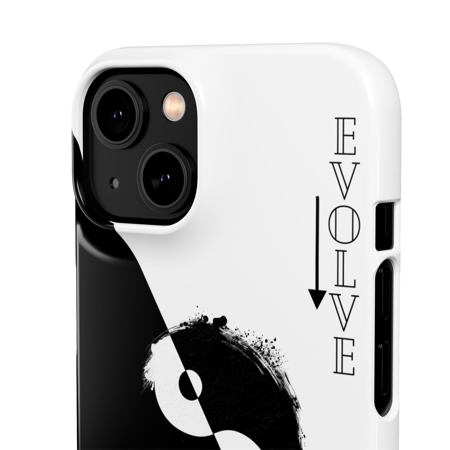 Yin Yang Evolve Black and White Snap Case Cover for iPhone and Samsung