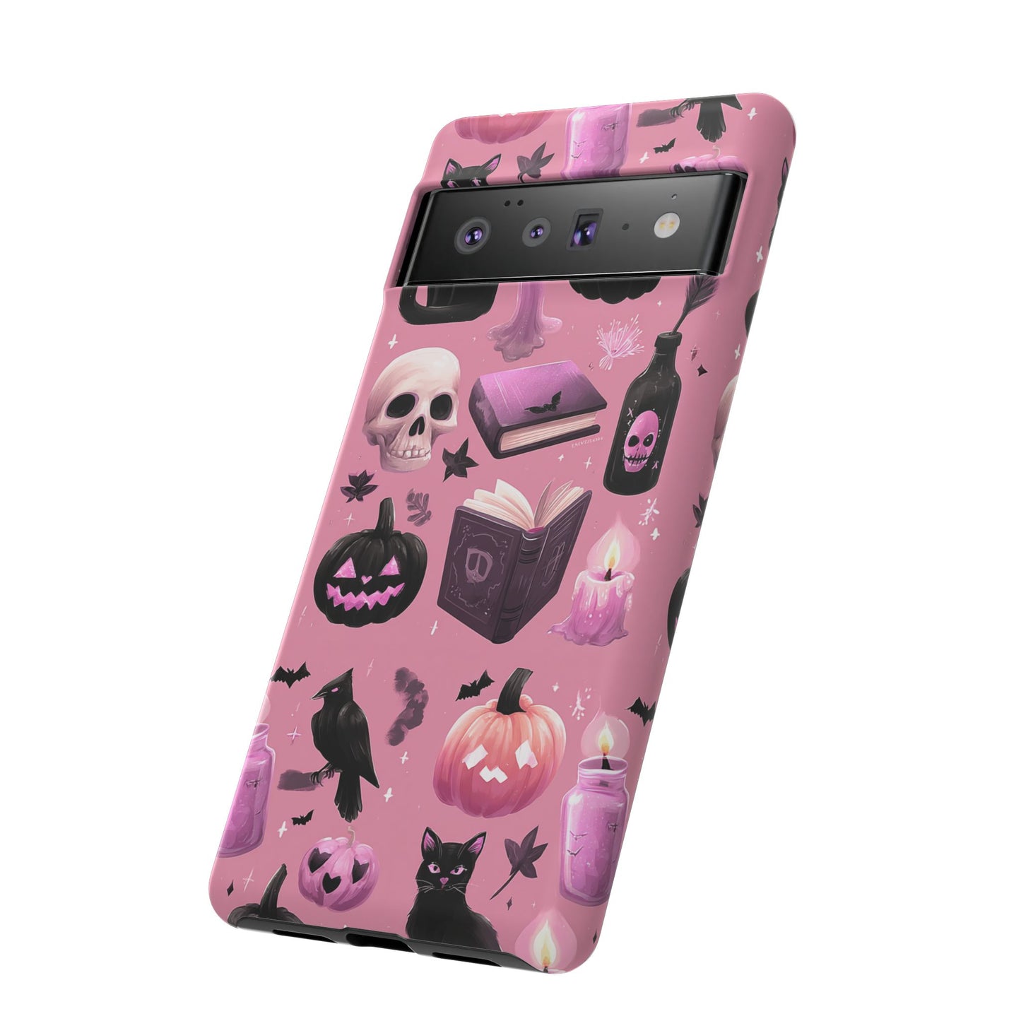 Spooky Phone Case - Halloween Design, Cute Costume Accessory, Fall Decor, Gift for Cat Lovers, Witchy Vibes, Trick or Treat