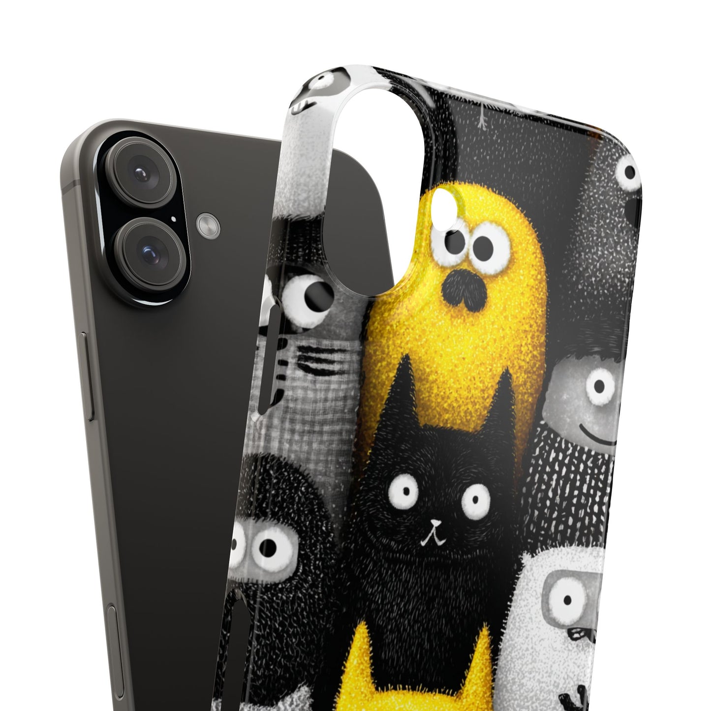 Colorful Character Snap Cases, Cute Phone Cover, Unique Gift for Kids, Fun Accessory, Perfect for Birthdays, Holidays
