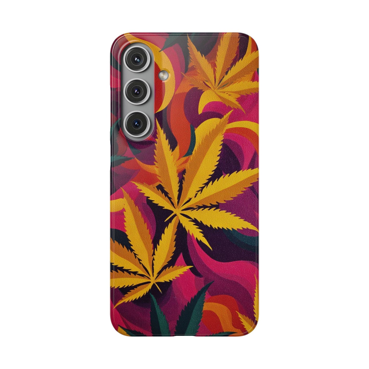 Autumn Vibe Cannabis Snap Case for IPhones and Samsungs Custom