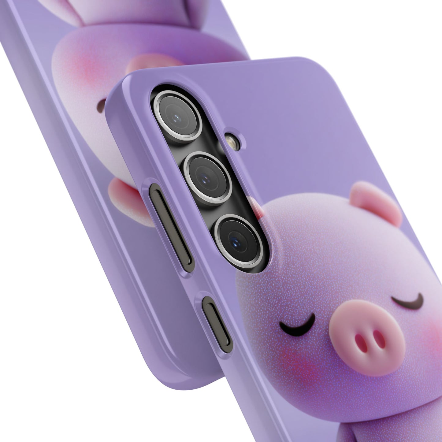 Cute Pig Snap Case for iPhone, Animal Lovers Phone Cover, Kawaii Aesthetic Accessory, Birthday Gift, Unique Phone Protection