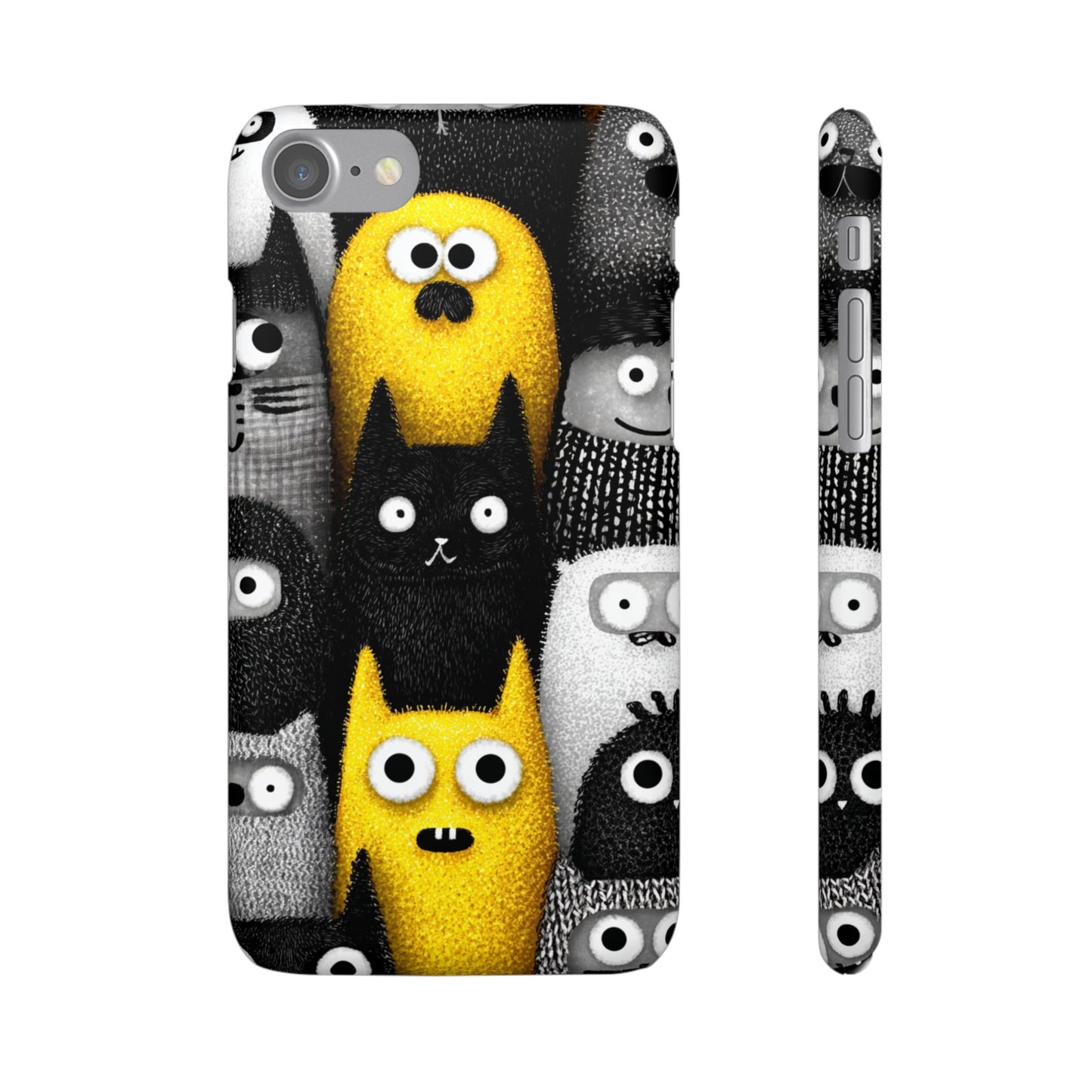 Colorful Character Snap Cases, Cute Phone Cover, Unique Gift for Kids, Fun Accessory, Perfect for Birthdays, Holidays