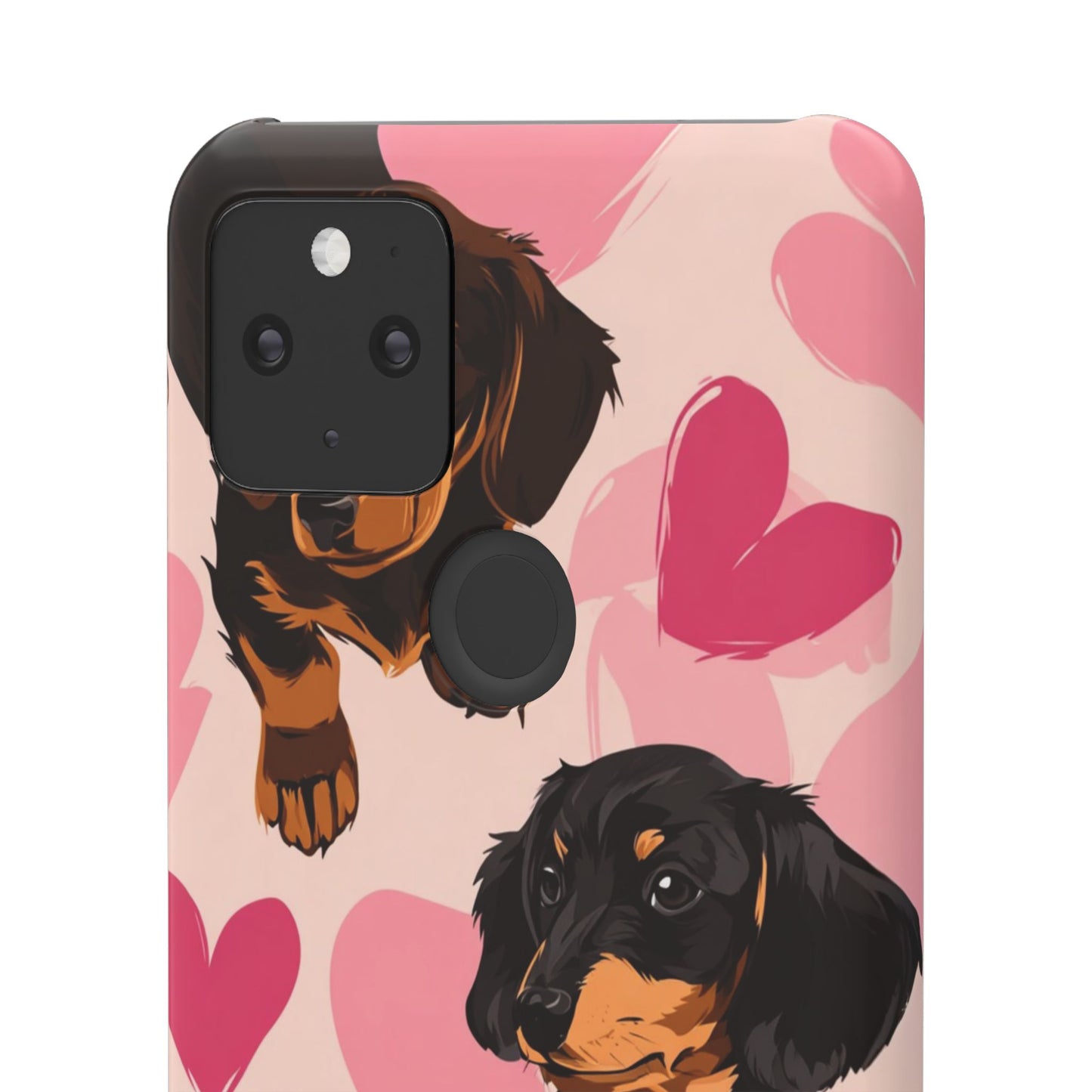 Pink Dachshund Love Phone Case for Iphone and Samsung Customistion and Free Shipping Avvialable