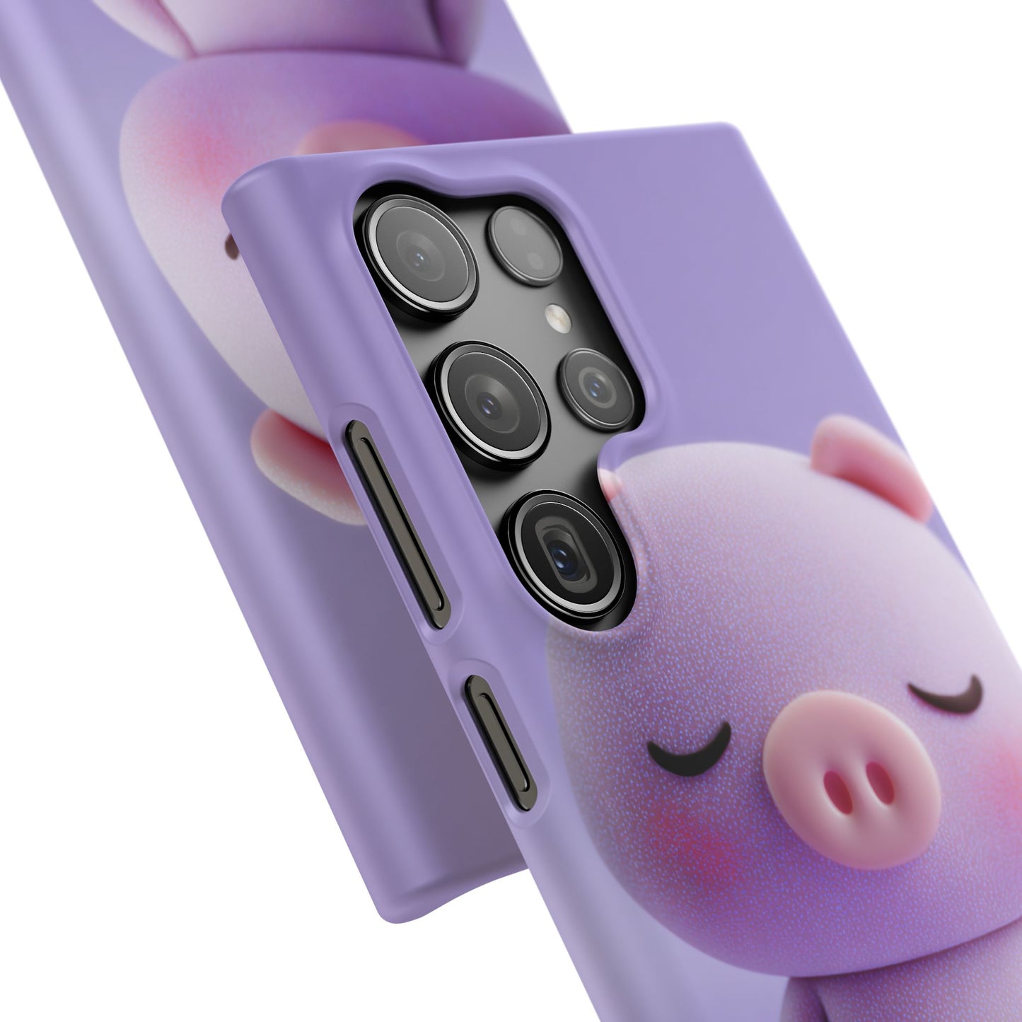 Cute Pig Snap Case for iPhone, Animal Lovers Phone Cover, Kawaii Aesthetic Accessory, Birthday Gift, Unique Phone Protection