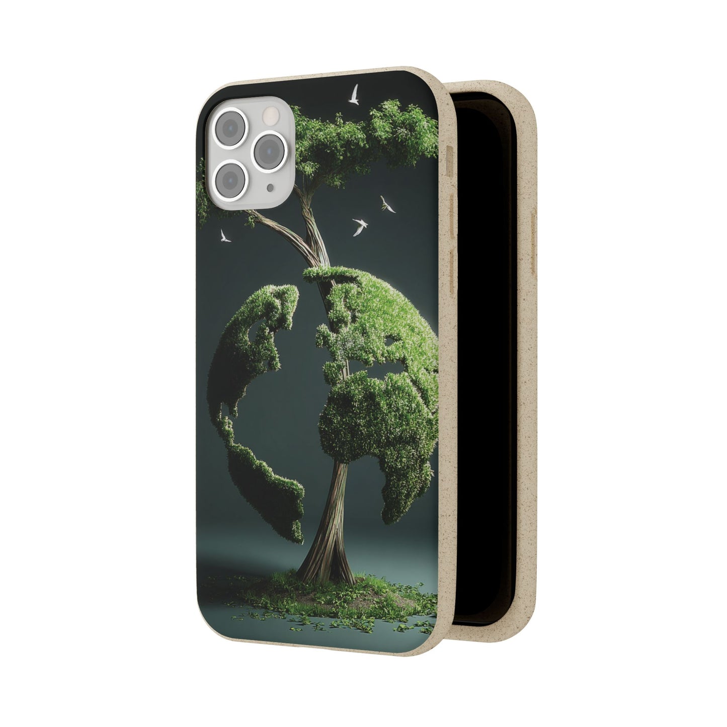Eco-Friendly Phone Case with Nature Design, Sustainable iPhone Cover, Biodegradable Cellphone Accessories, Green Earth Gift, Earth Day [...]