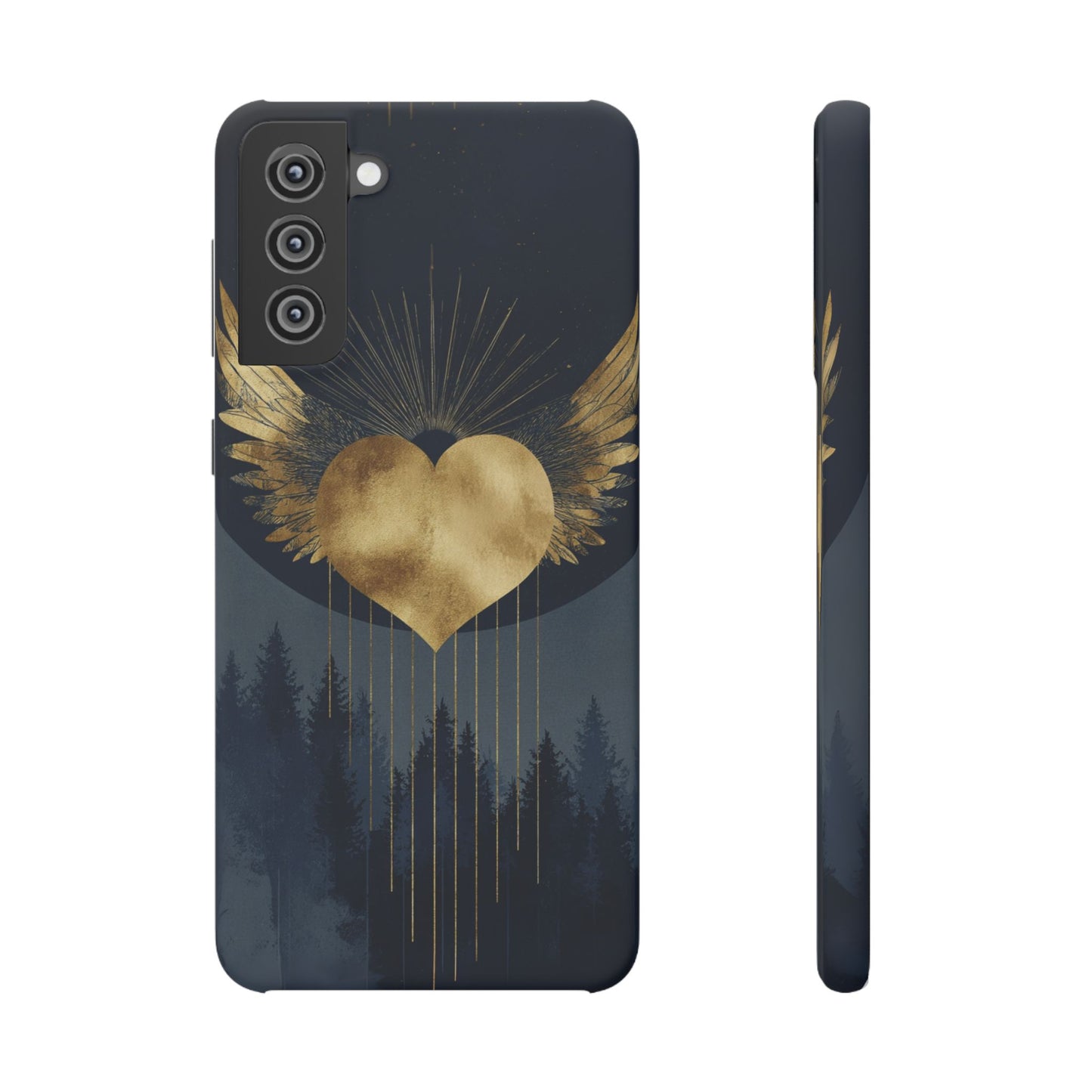 Heart Wing Snap Case, Elegant Phone Cover, Unique Gift, Artistic Accessory, Protective Case for Love and Romance