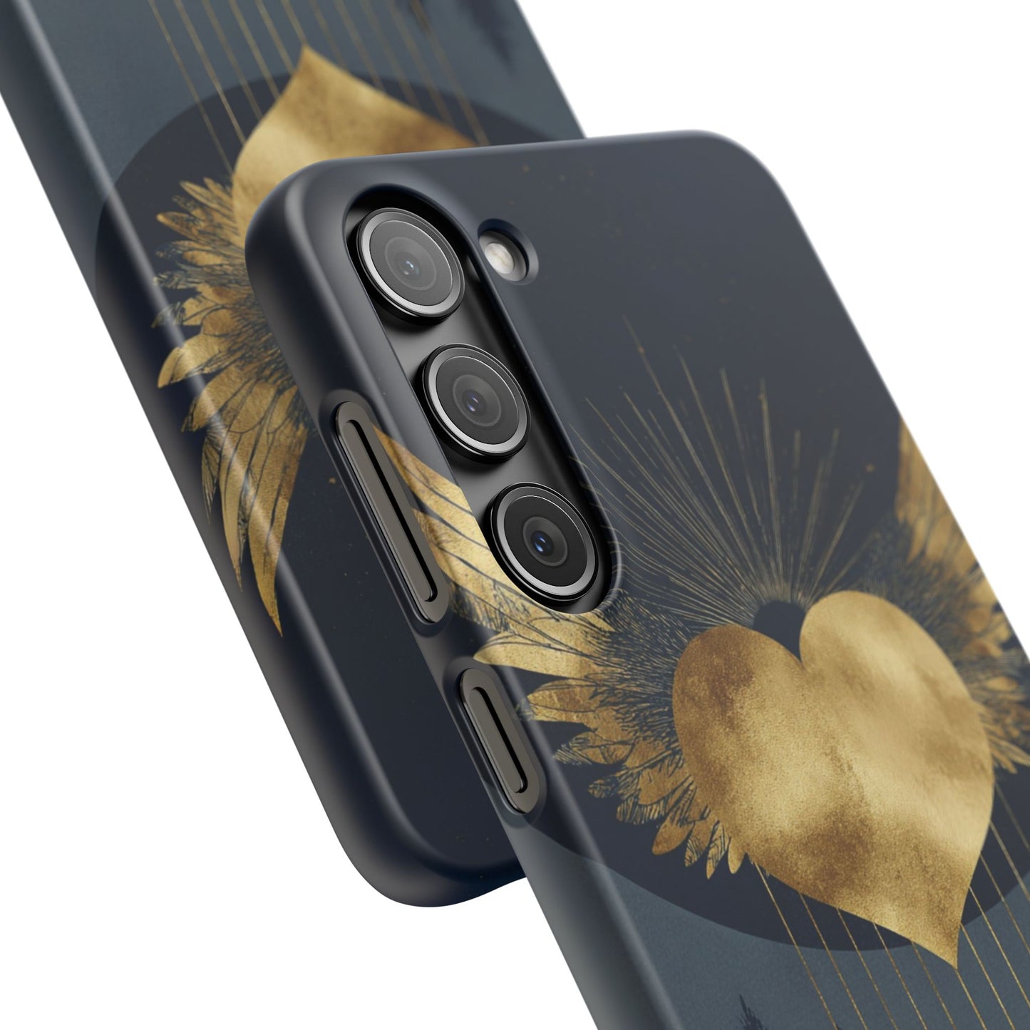 Heart Wing Snap Case, Elegant Phone Cover, Unique Gift, Artistic Accessory, Protective Case for Love and Romance