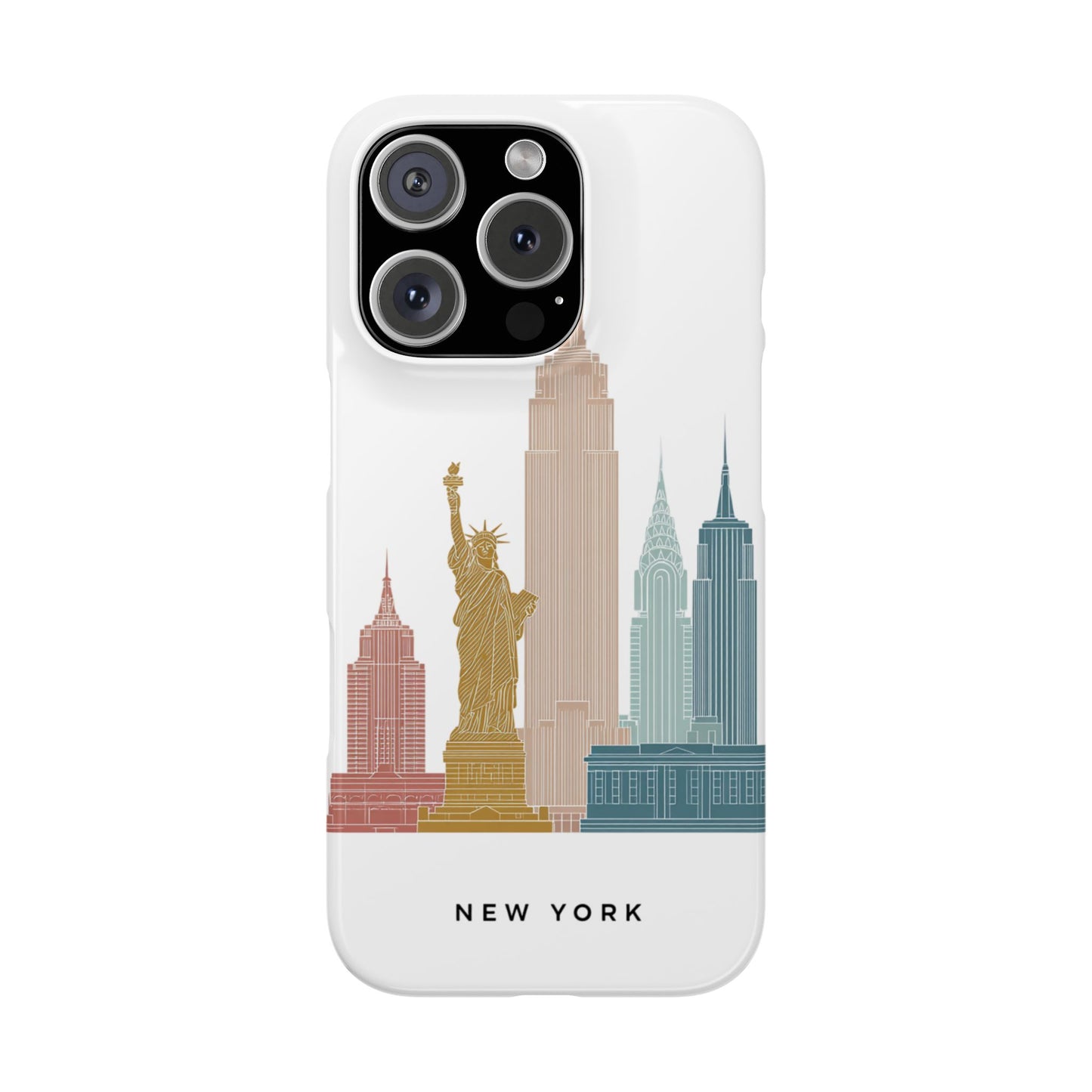 Stylish New York Snap Case, Urban Phone Cover, Cityscape Phone Case, Gift for Travelers, Trendy Protective Case