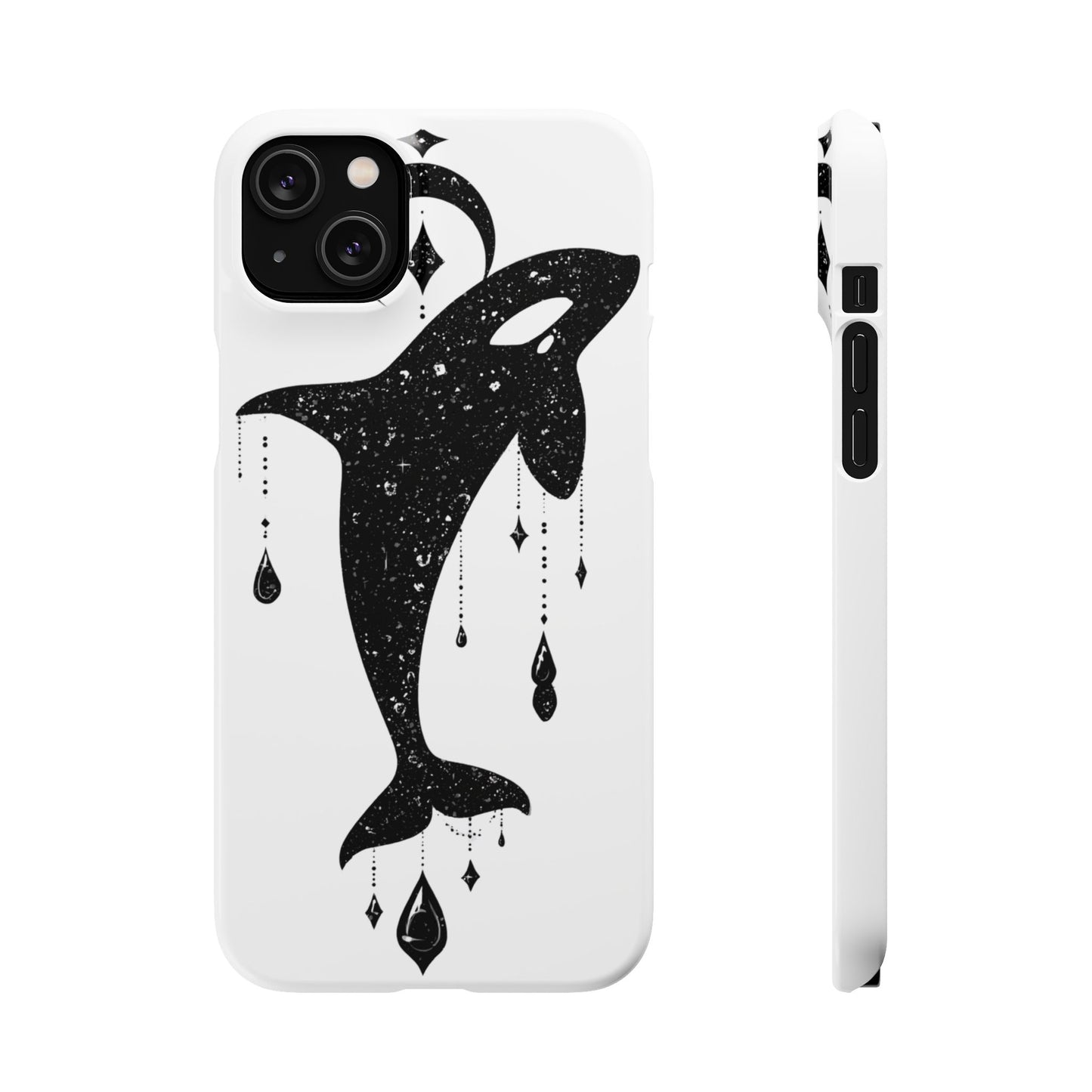 Celestial Orca Snap Case | Phone Cover, Whale Lover Gift, Cosmic Decor, Unique Art, Ocean Vibe