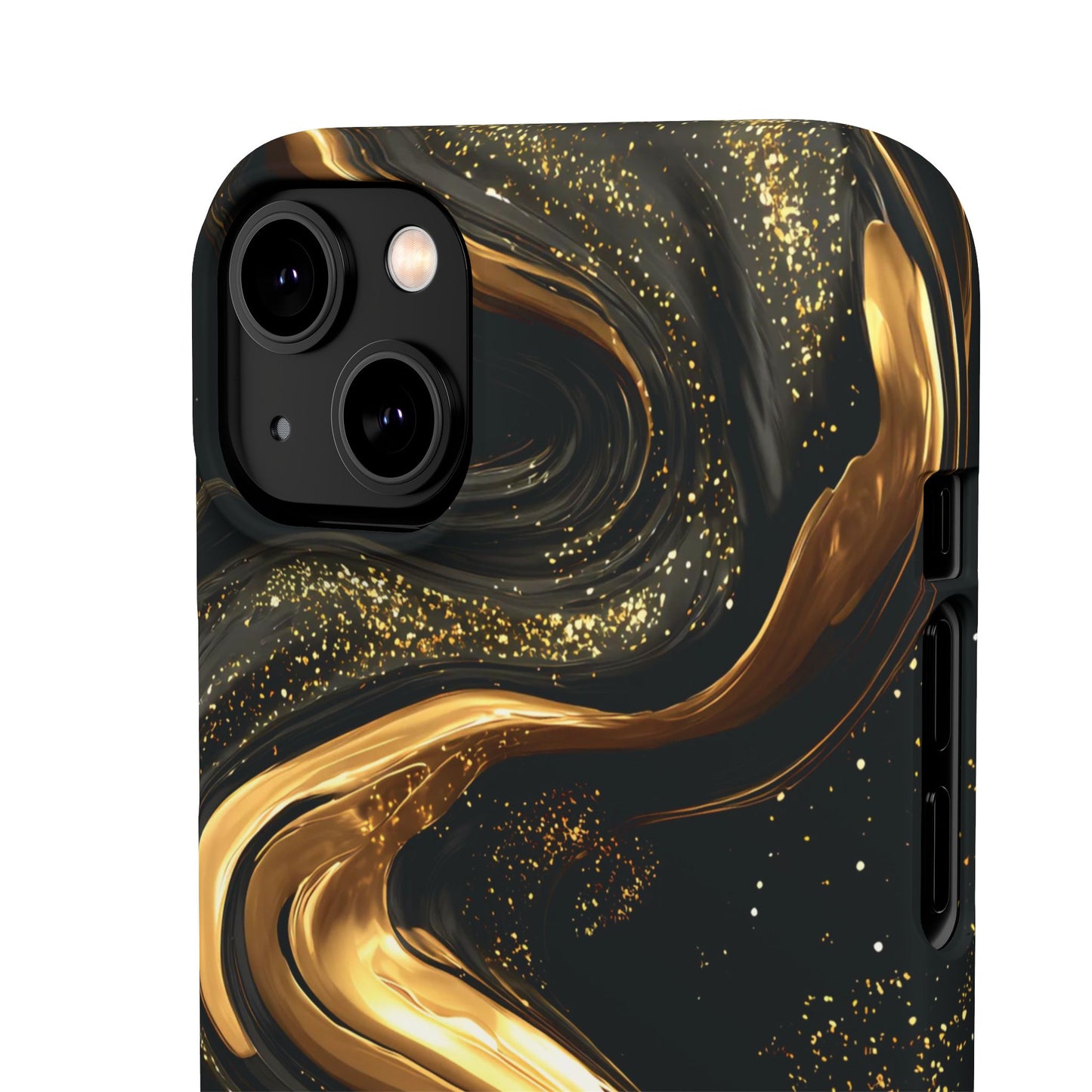 Elegant Gold Swirl Snap Case - Stylish Phone Cover, Modern Accessory, Gift for Her, Luxe Phone Case, Trendy Decor