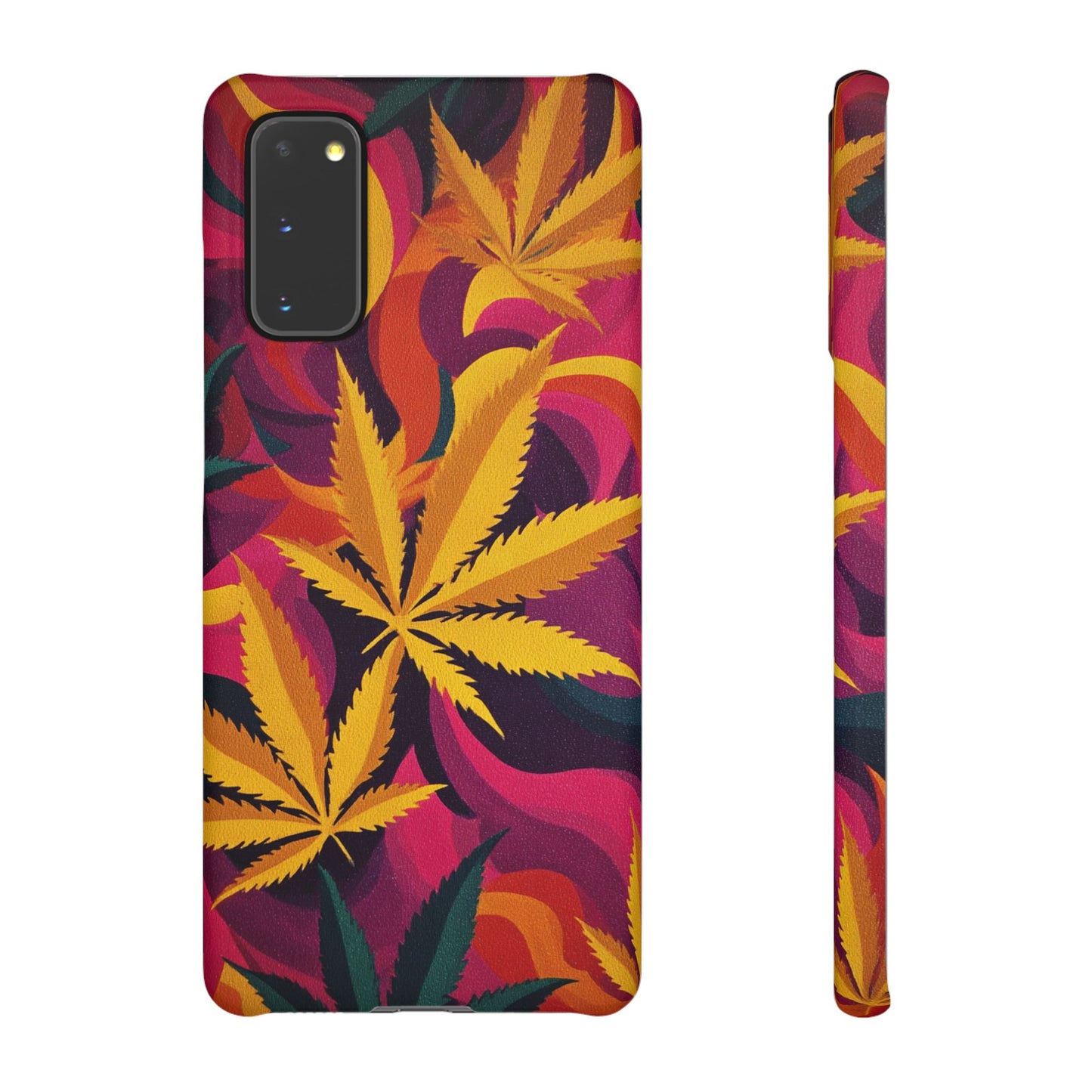 Autumn Vibe Cannabis Snap Case for IPhones and Samsungs Custom