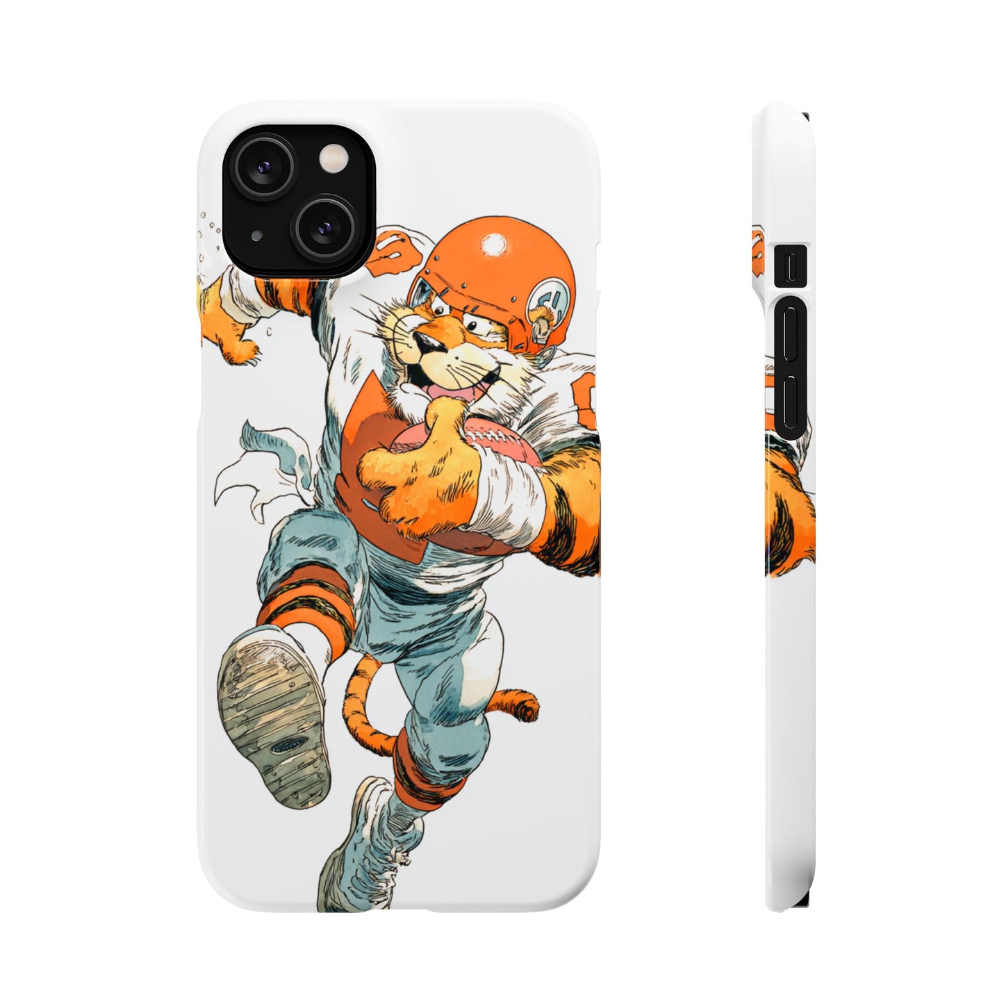 Cincinnati Bengals Snap Cases, Football Fans Phone Case, Tiger Cartoon Art Design, Football Lover Gift, Protective Phone Cover