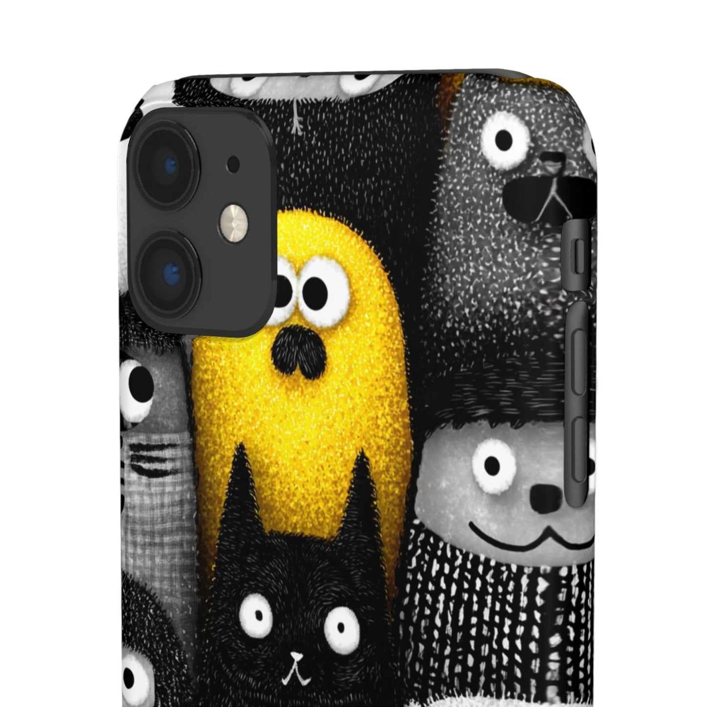 Colorful Character Snap Cases, Cute Phone Cover, Unique Gift for Kids, Fun Accessory, Perfect for Birthdays, Holidays