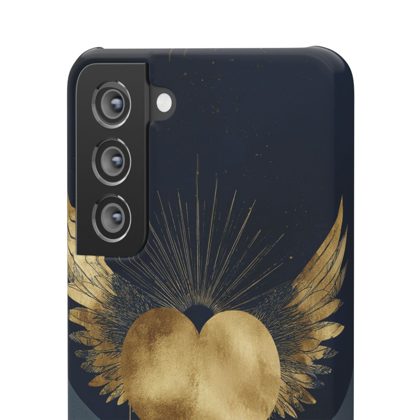 Heart Wing Snap Case, Elegant Phone Cover, Unique Gift, Artistic Accessory, Protective Case for Love and Romance