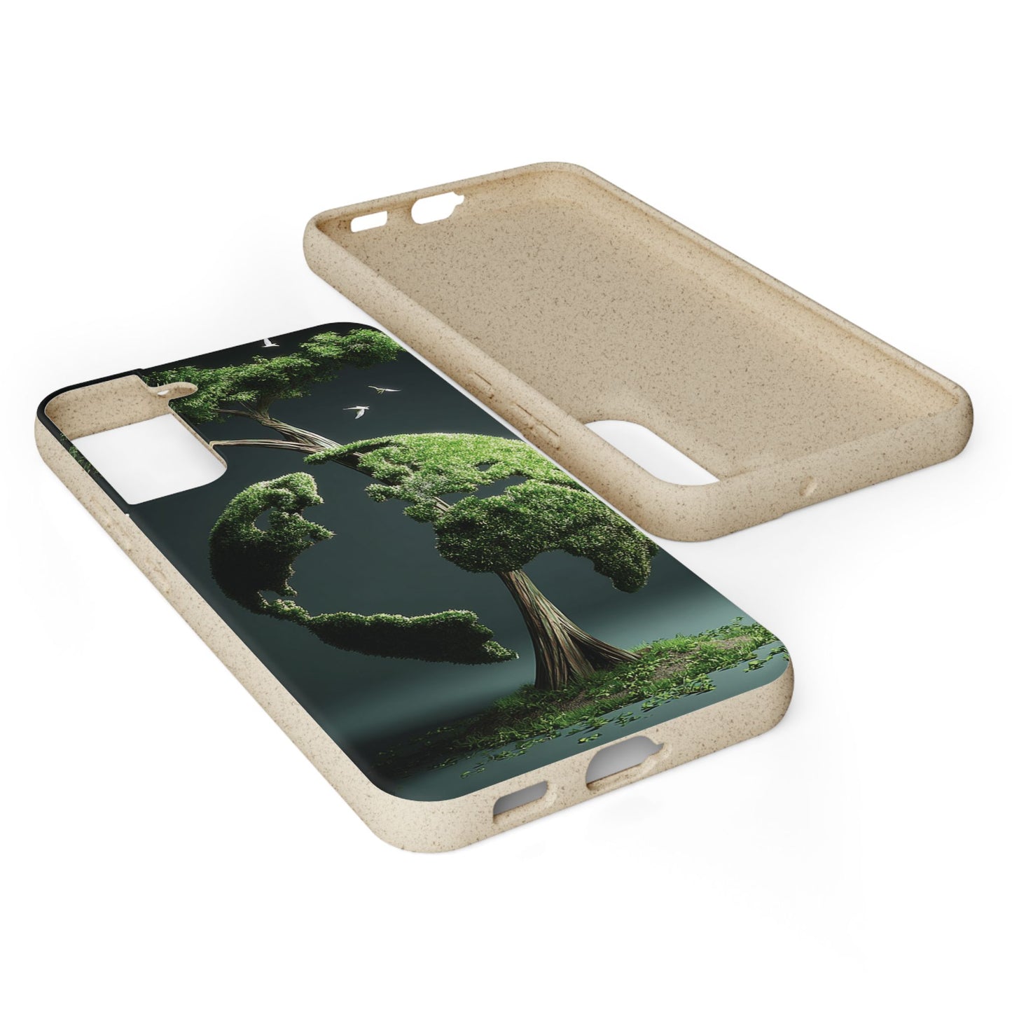 Eco-Friendly Phone Case with Nature Design, Sustainable iPhone Cover, Biodegradable Cellphone Accessories, Green Earth Gift, Earth Day [...]