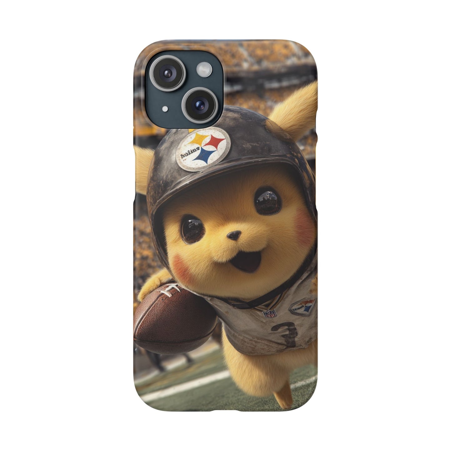 Fun Character Sports Snap Case, Phone Case, Fun Tech Accessory, Cute Gift for Gamers, Football Lovers, Kids.