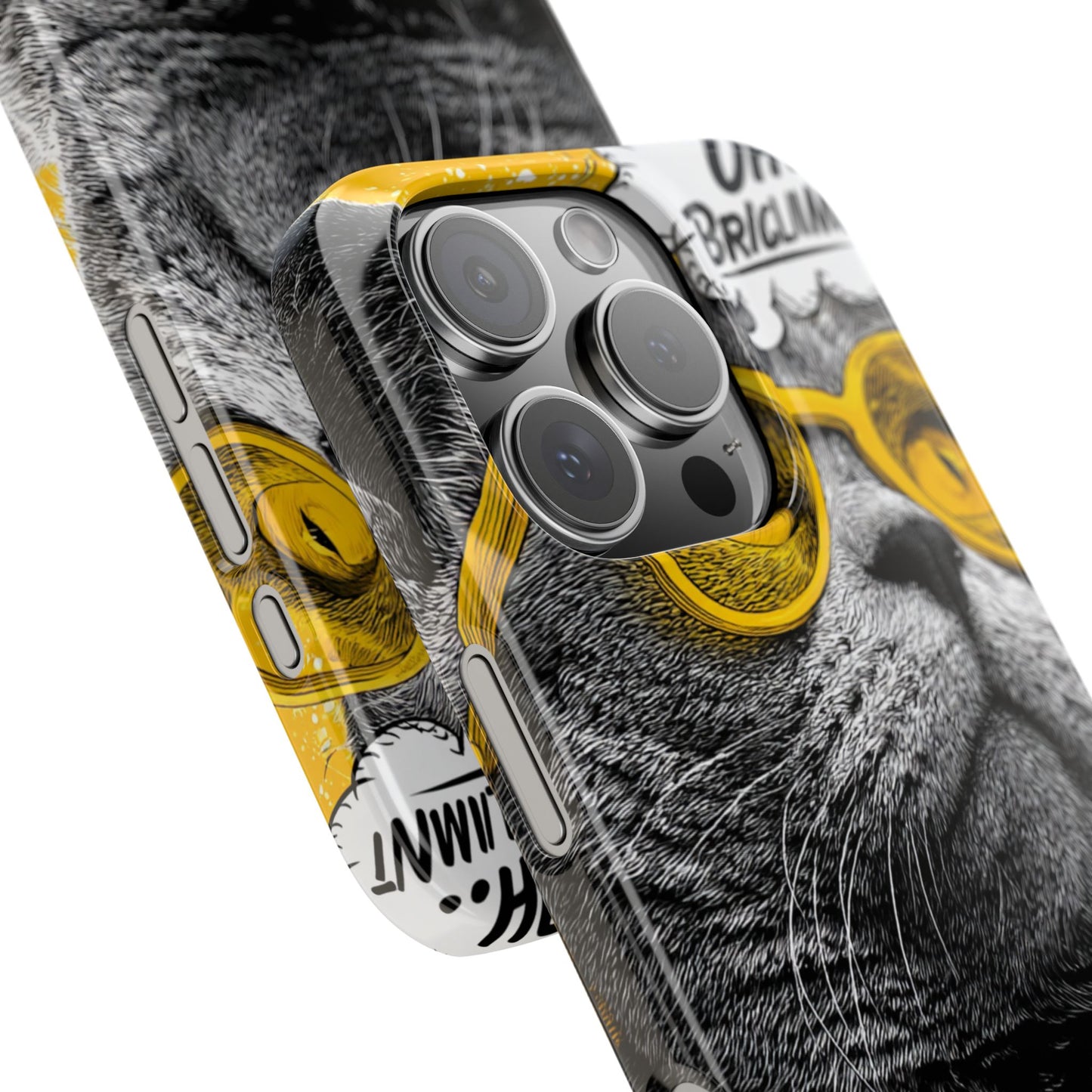 Playful Cat Snap Case - Quirky Phone Cover for Cat Lovers, Gift for Pet Enthusiasts, Funny Accessory for Any Occasion