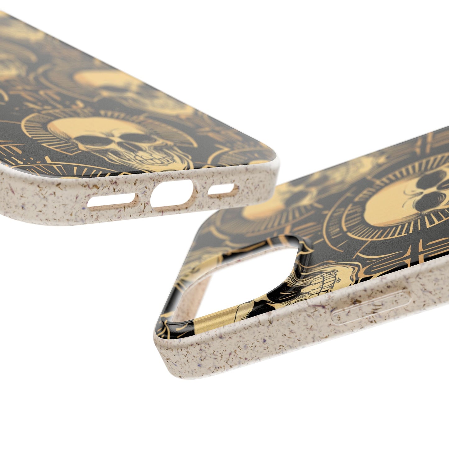 Skull Biodegradable Phone Case, Eco-Friendly iPhone Cover, Sustainable Gift, Cool Skull Design, Skull Art Accessories, Halloween Decor