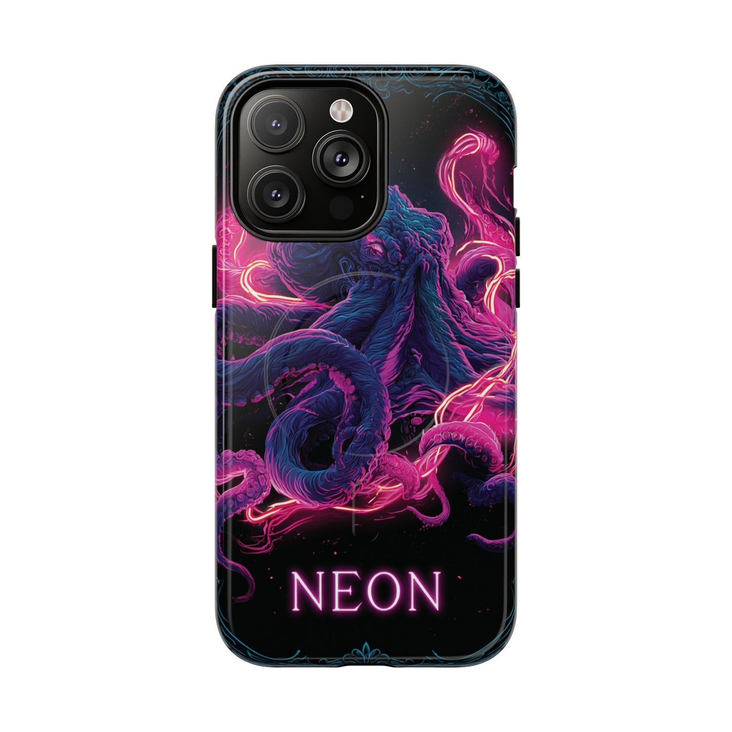Neon Octopus Phone Case — Tough Magnetic Protective Cover