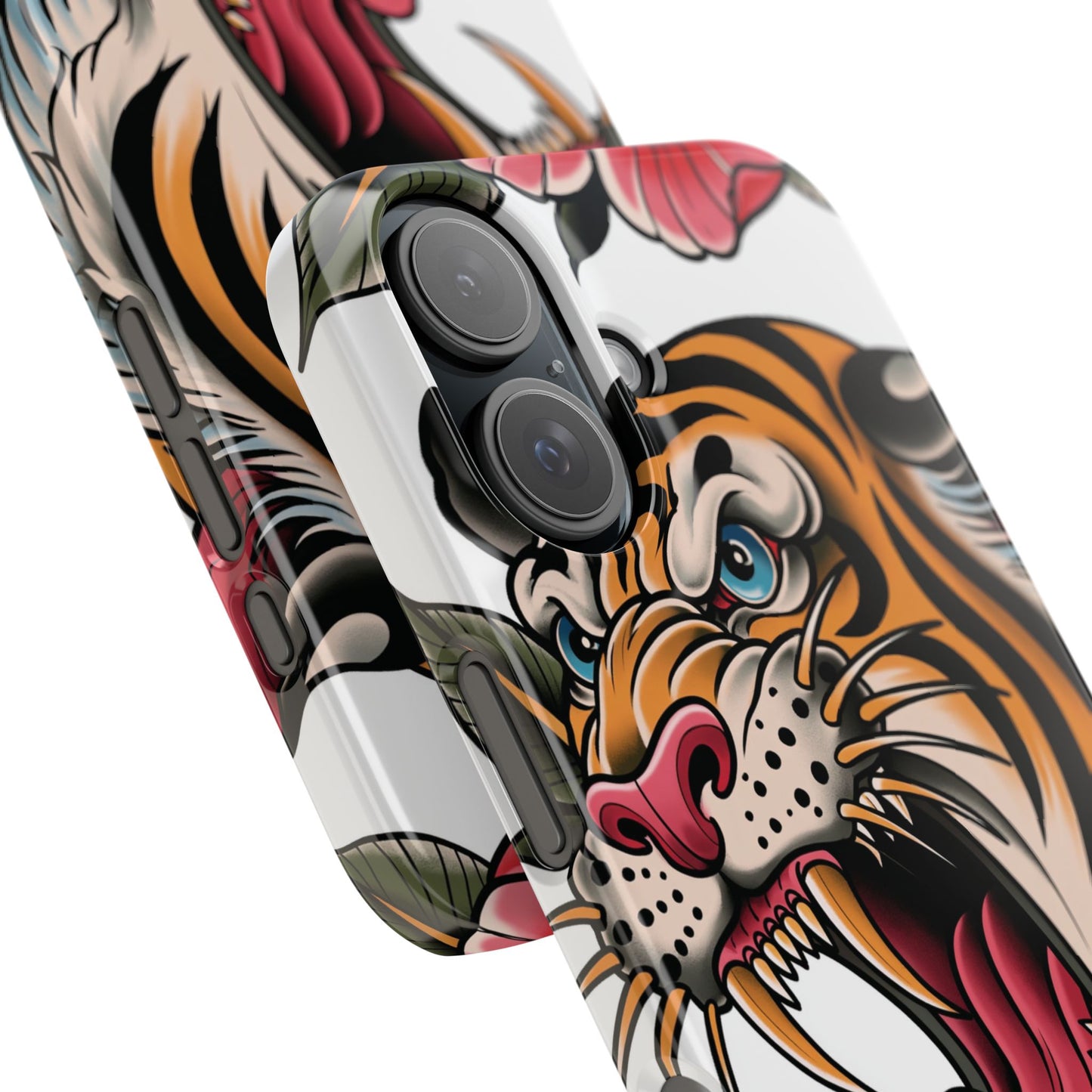 Tiger Floral Phone Case — Vintage Roaring Tiger Snap Case