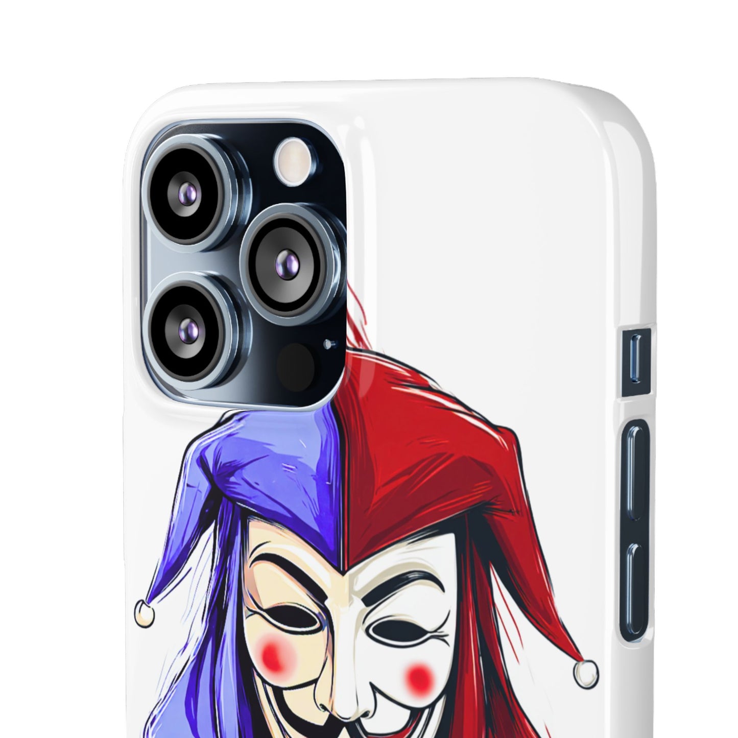 Joker & Anonimous Reunited Guy Fawkes Art Snap Case and Protective Phone Cover For iPhone and Samsung