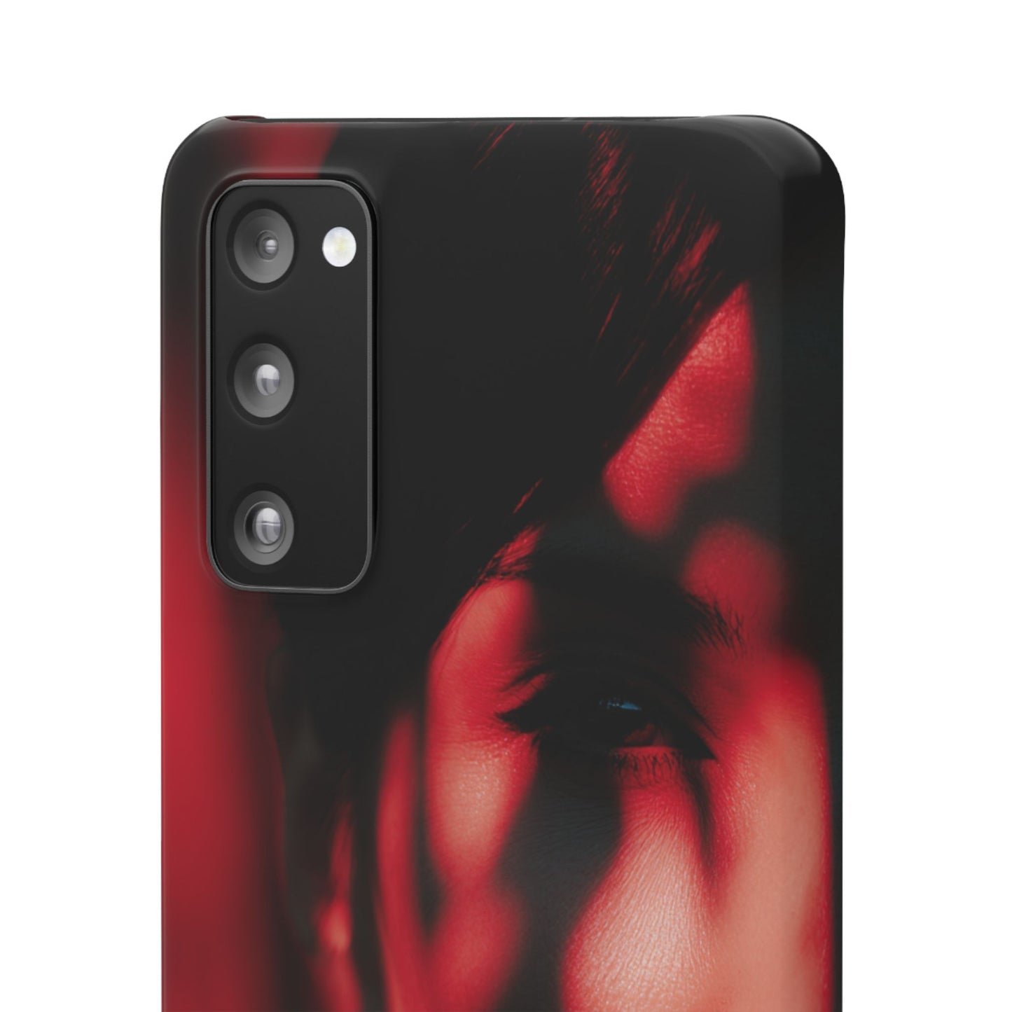 Stylish Snap Cases for Phone, Artistic Phone Cover, Unique Gifts, Red Aesthetic Case, Trendy Accessory, Vibrant Protection