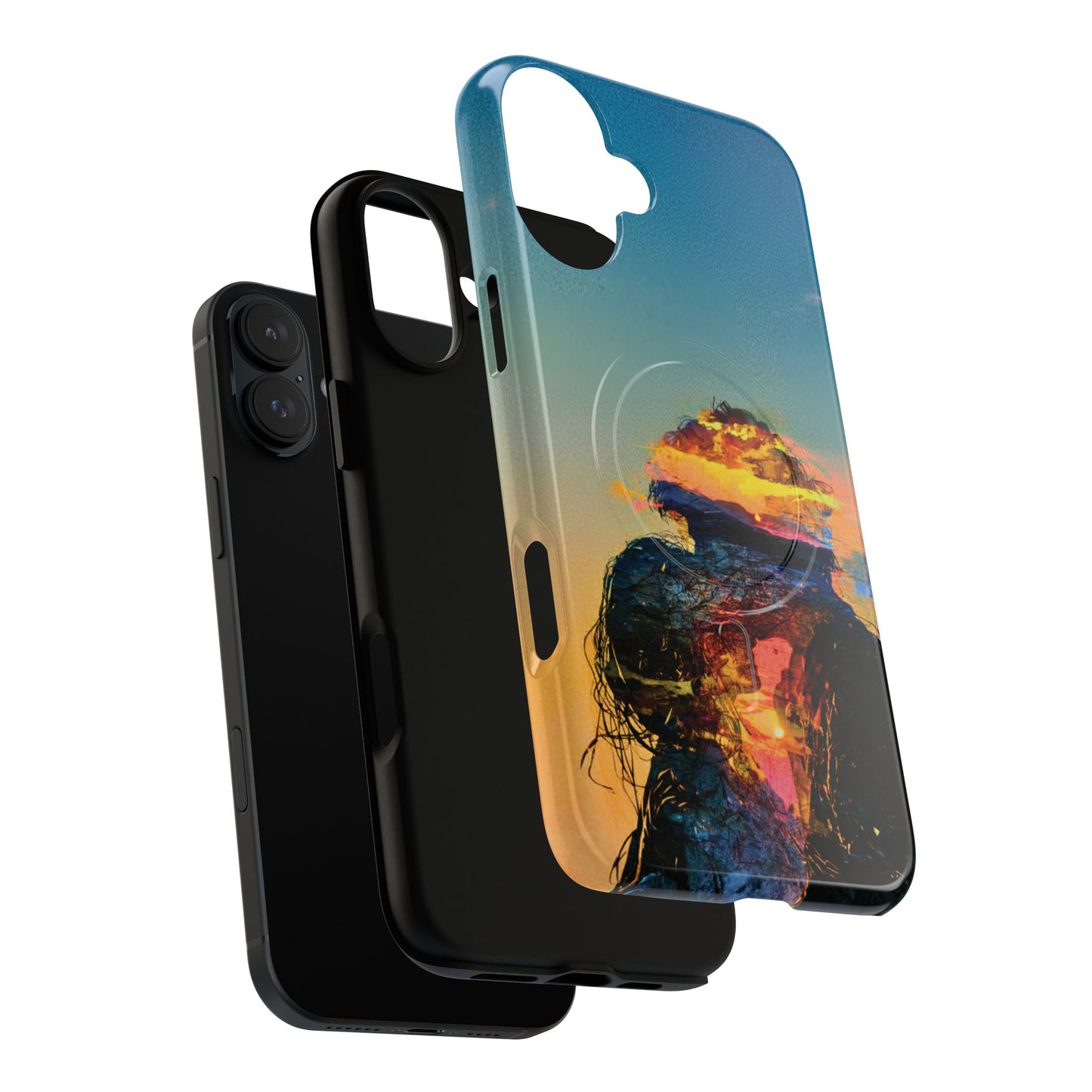 Abstract Sunset Silhouette Tough Magnetic Phone Case